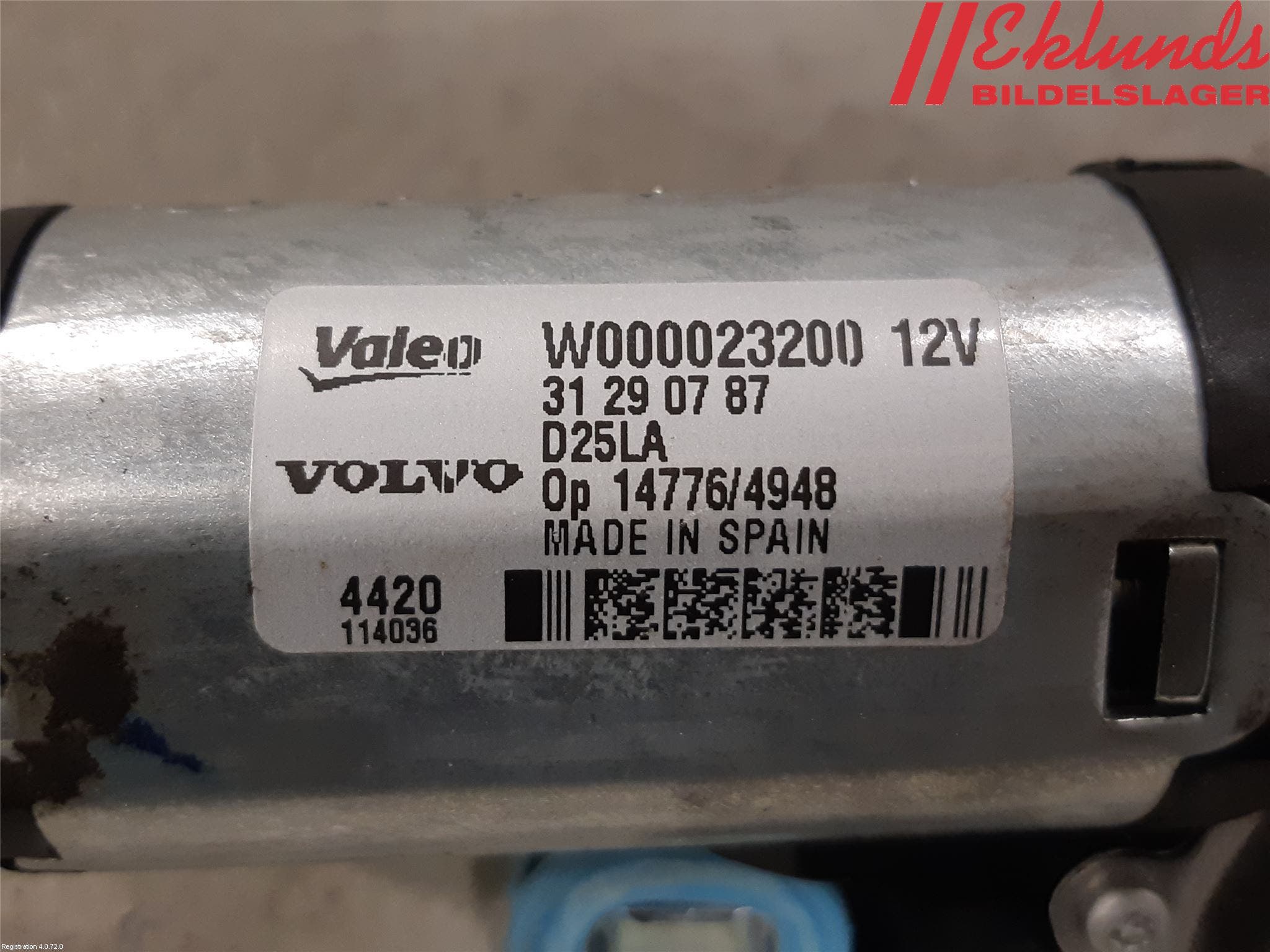 Volvo V70 08-13 Torkarmotor Baklucka