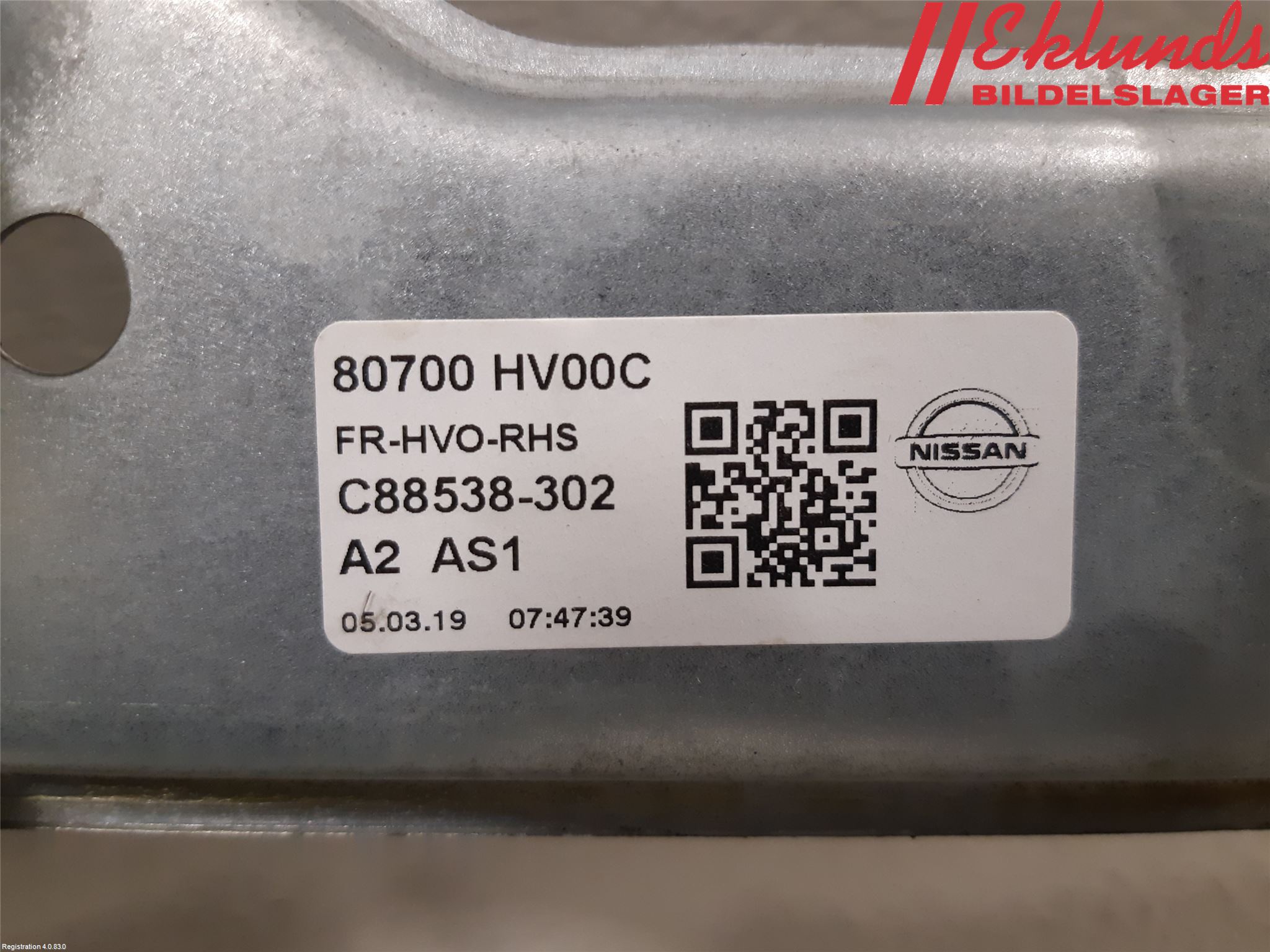 Nissan QASHQAI 17-21 Fönsterhiss El Kompl