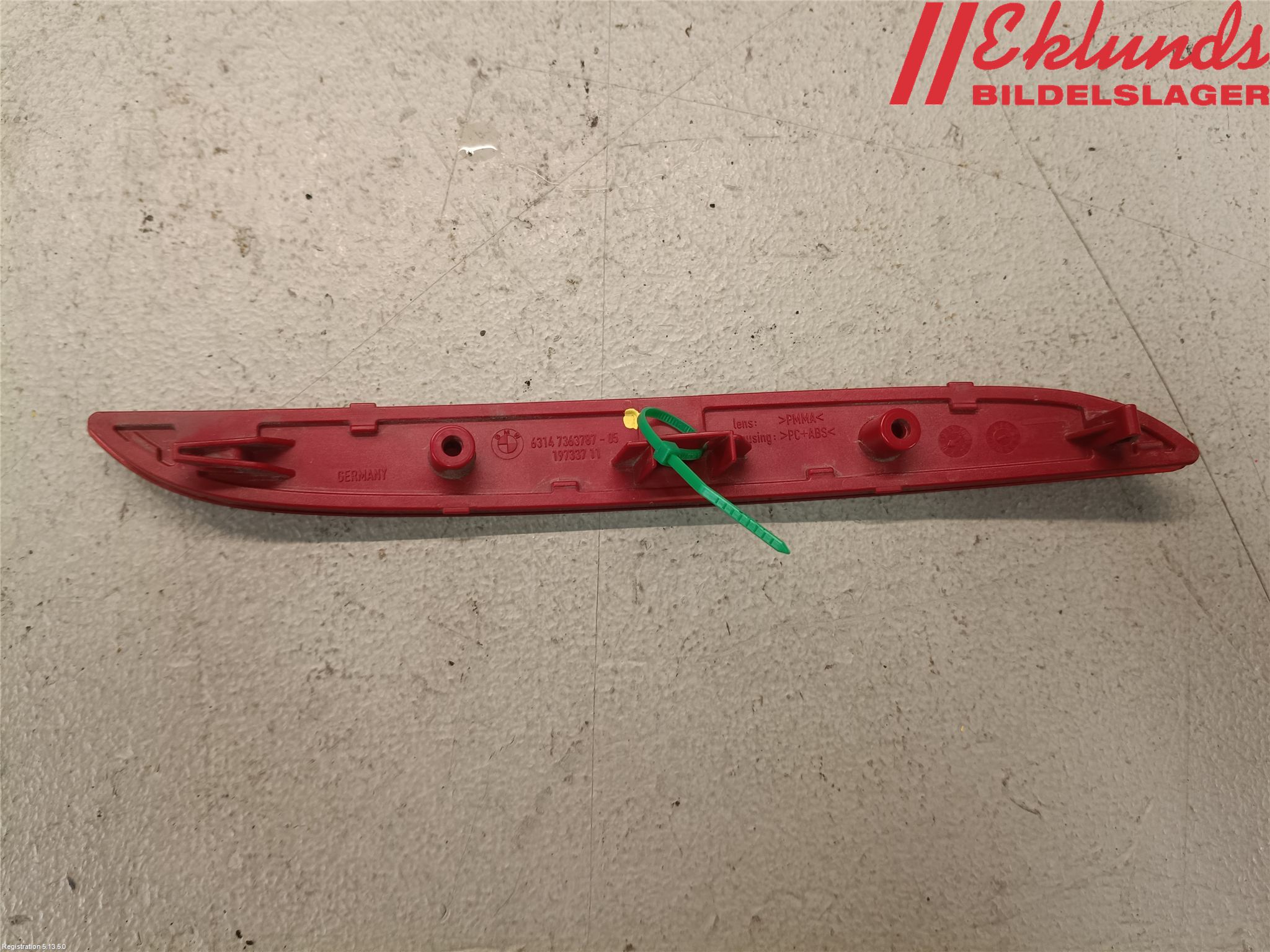 BMW 1 F20/F21 11-19 Dimljus/Reflex Bak