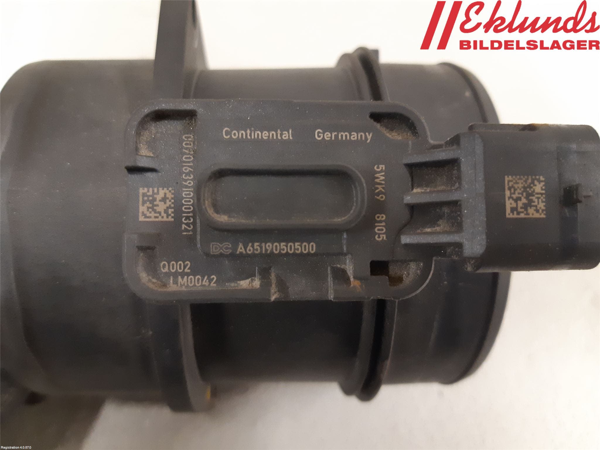 Mercedes-Benz MB SPRINTER (W906) 06-18 Injluftmassamätare