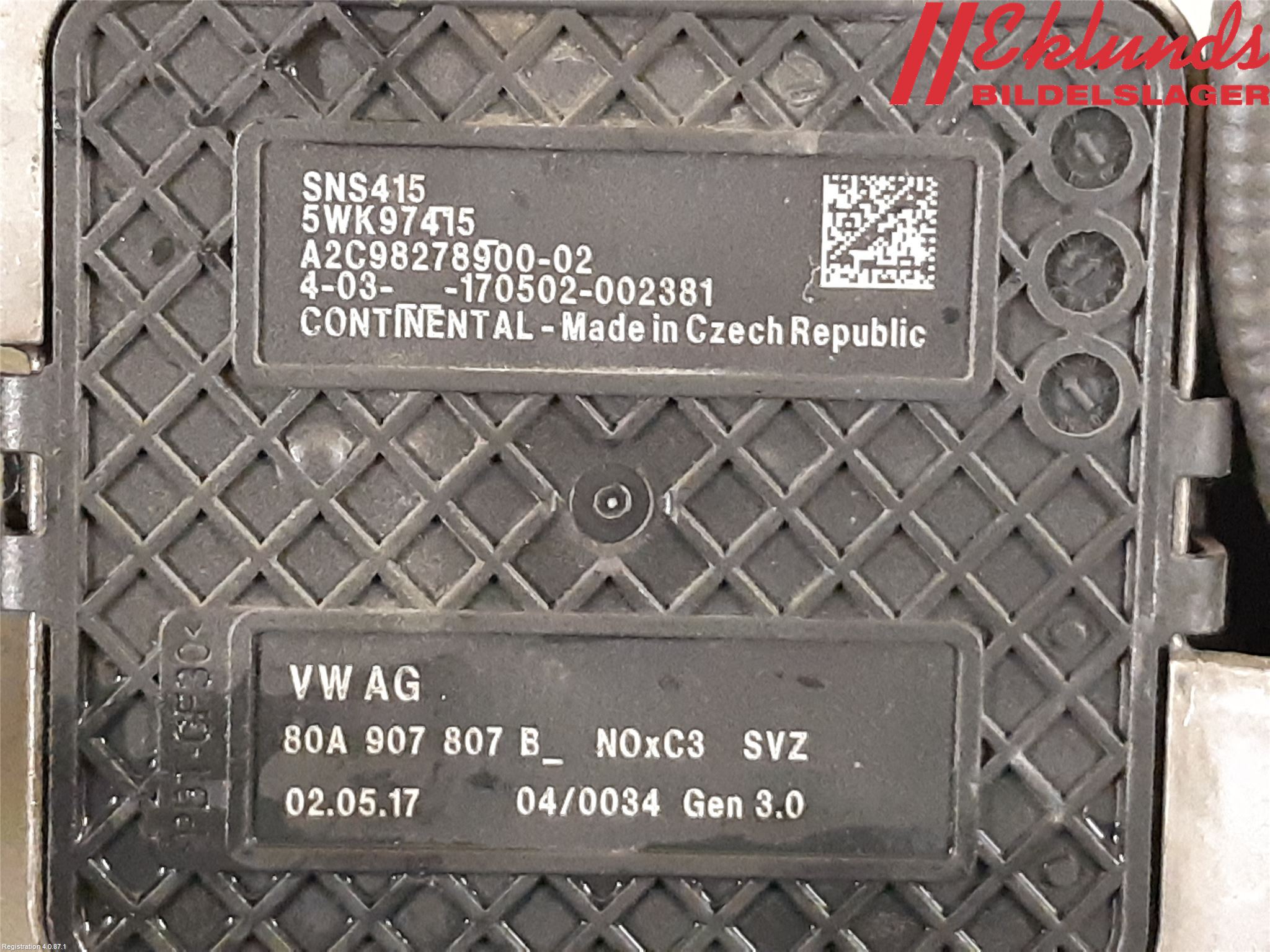 Audi A4/S4 B9 16-19 Injlambdasond