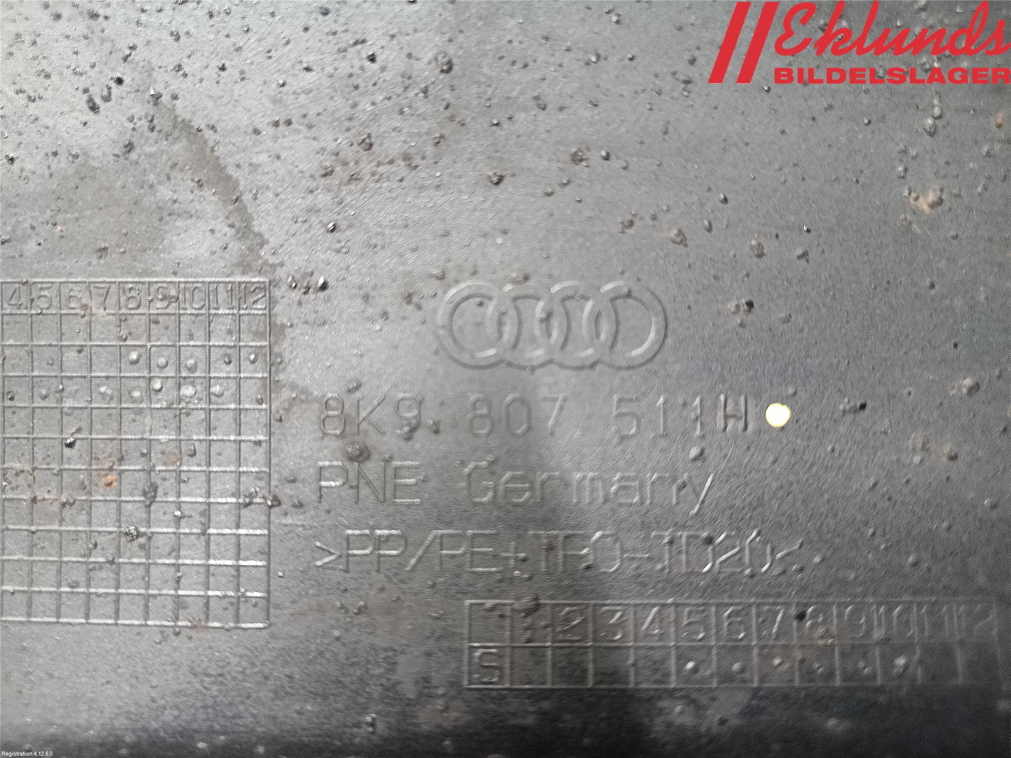 Audi A4/S4 08-11 Stötfångarbeklädnad Bak