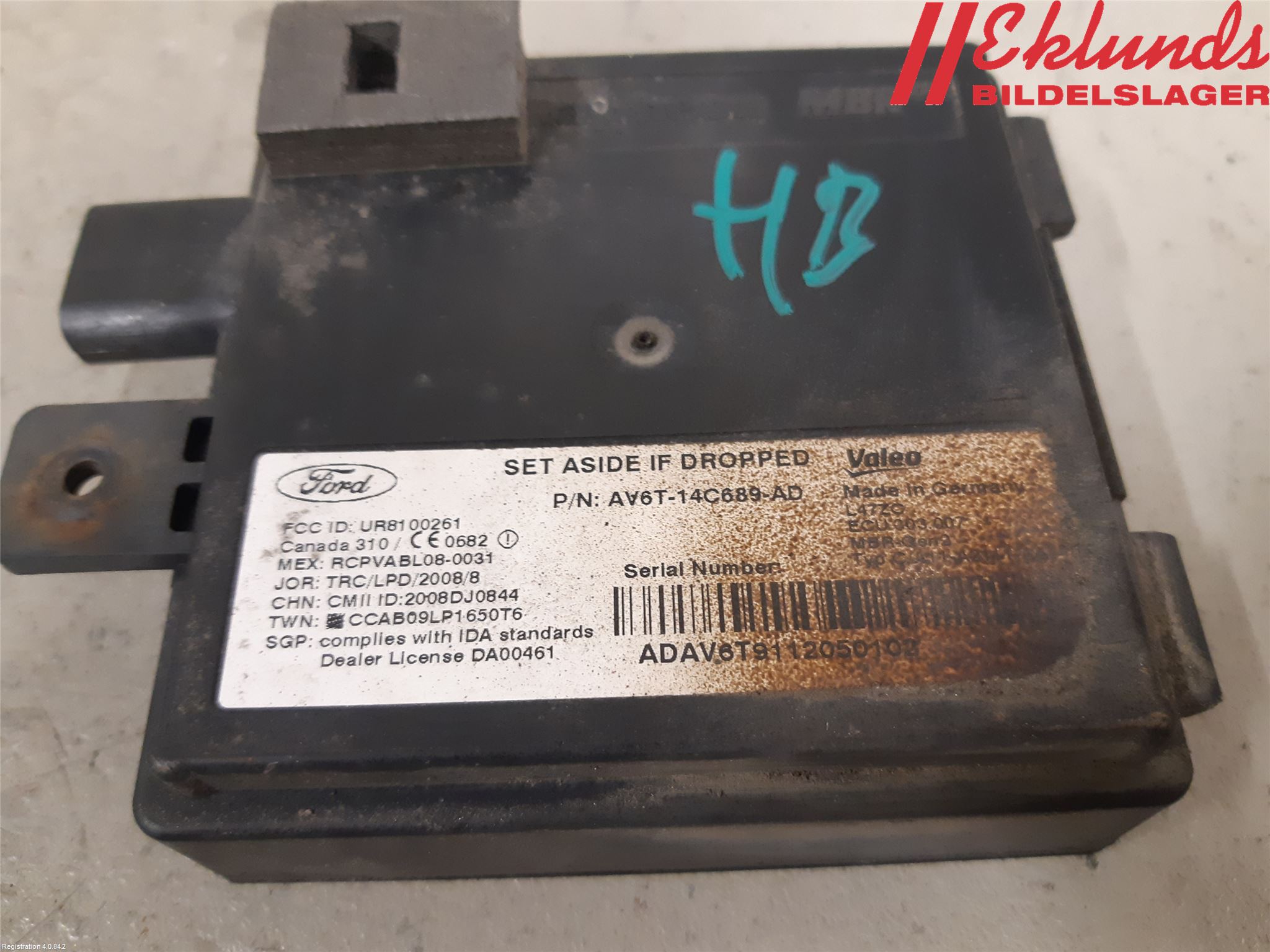 Ford FOCUS 11-14 Sensor Aktivt Kollisionsskydd