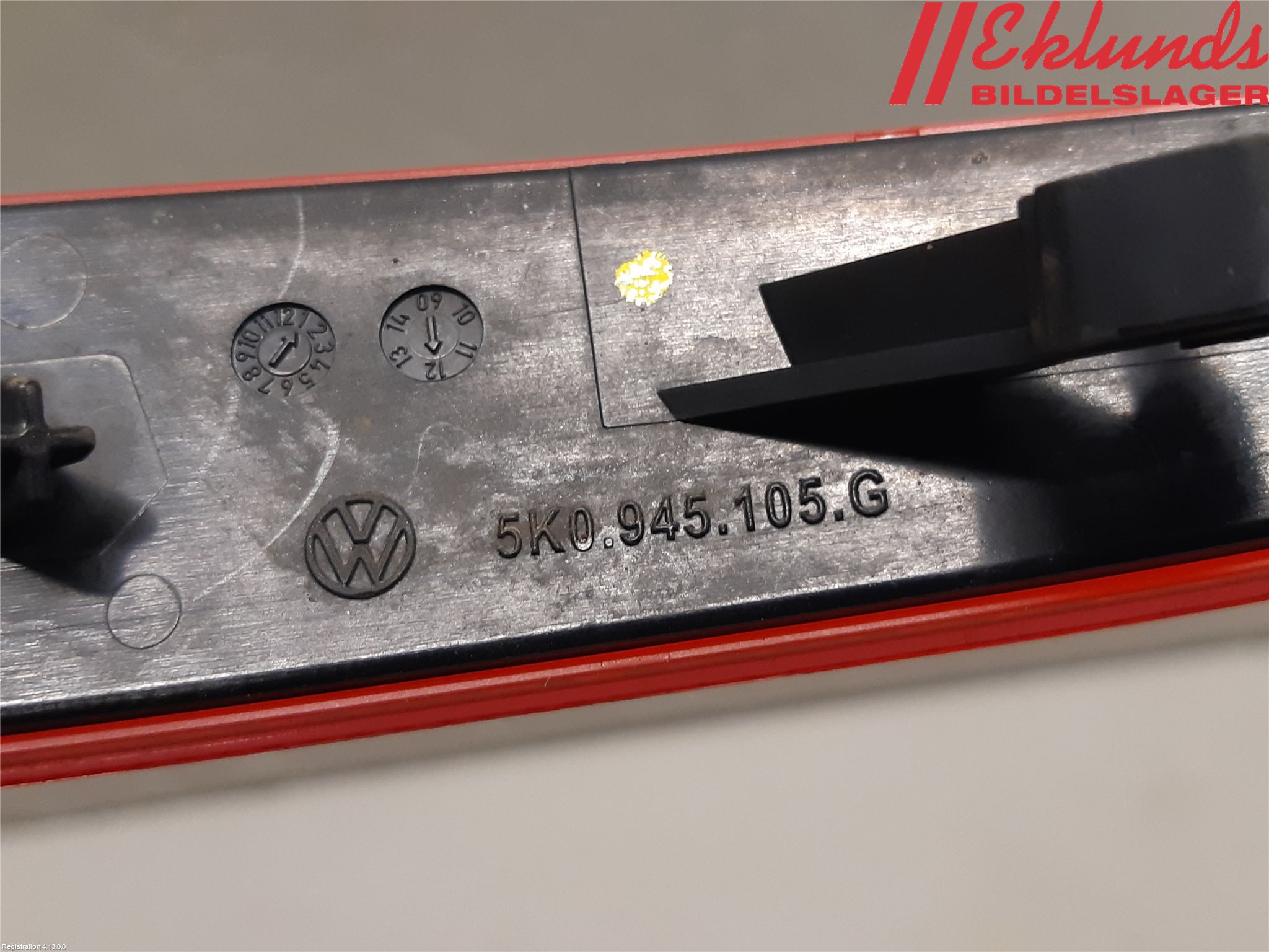 Volkswagen VW GOLF VI 09-13 Dimljus/Reflex Bak