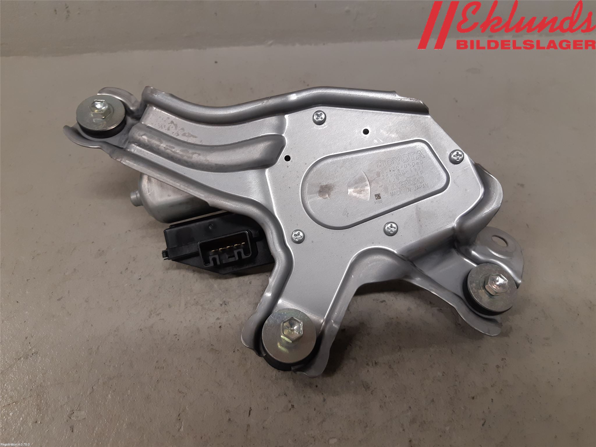 Toyota AVENSIS 09-15 Torkarmotor Baklucka