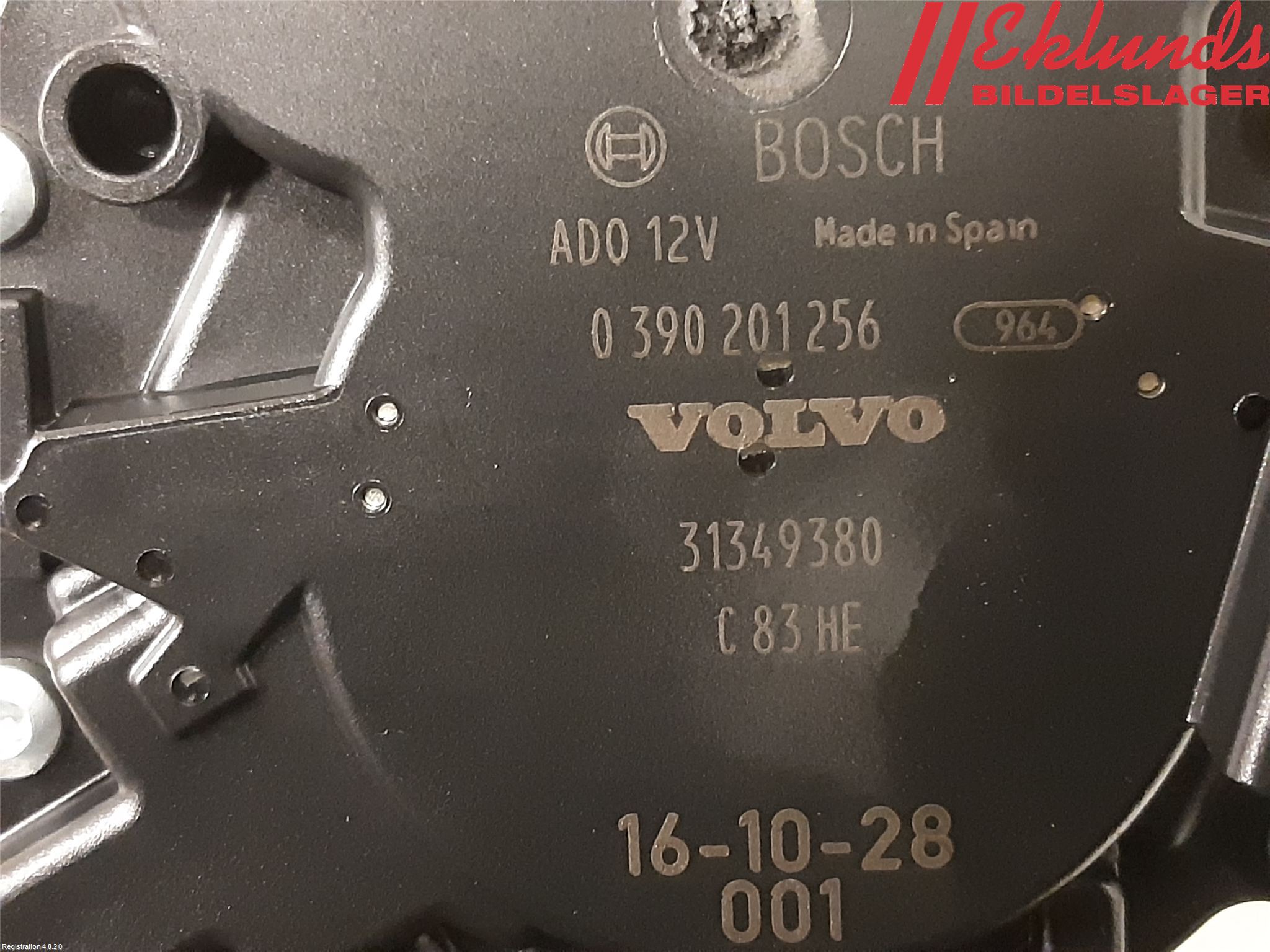 Volvo XC90/RECHARGE 16- Torkarmotor Baklucka
