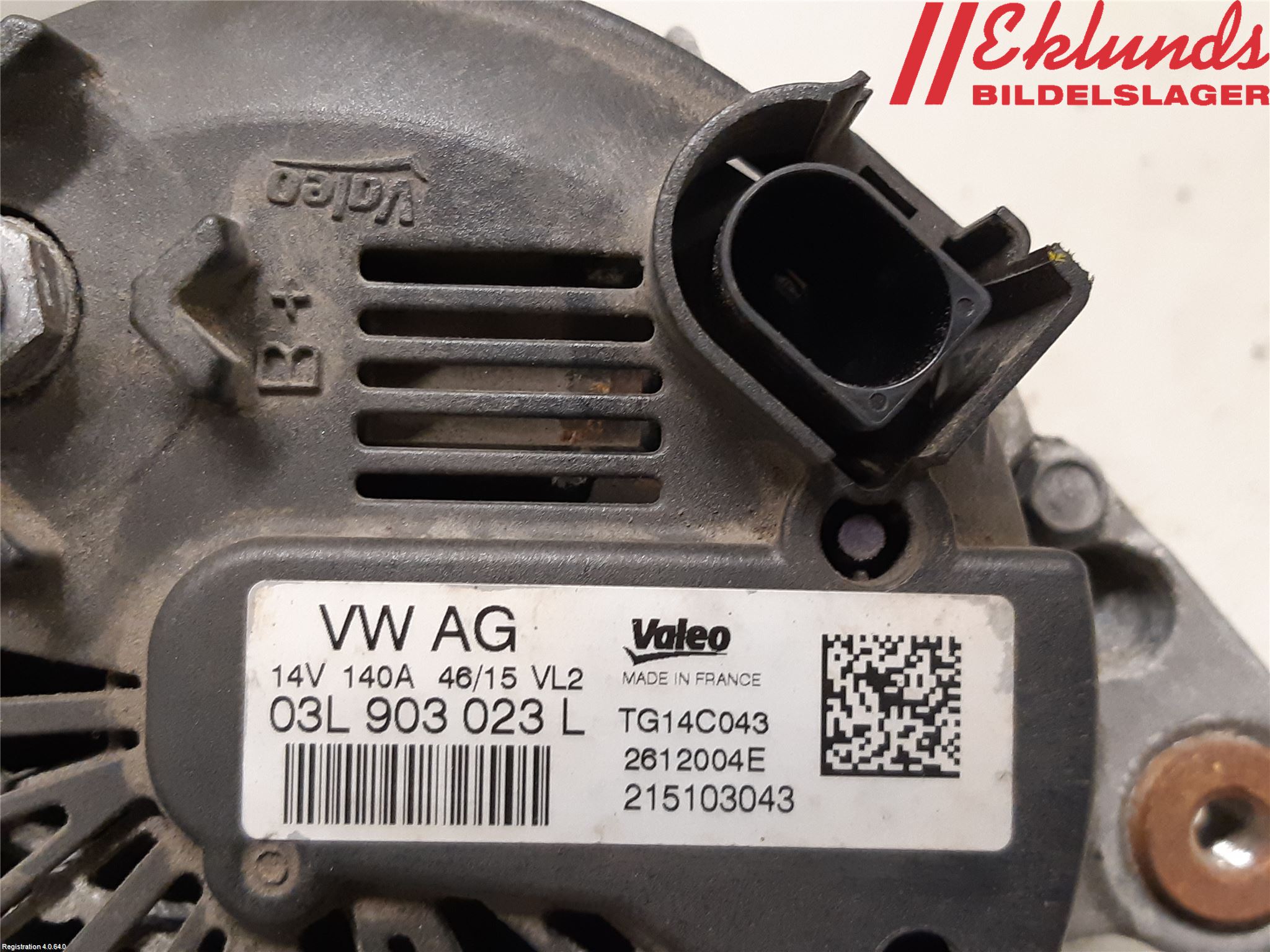 Volkswagen VW PASSAT 15-19 Generator