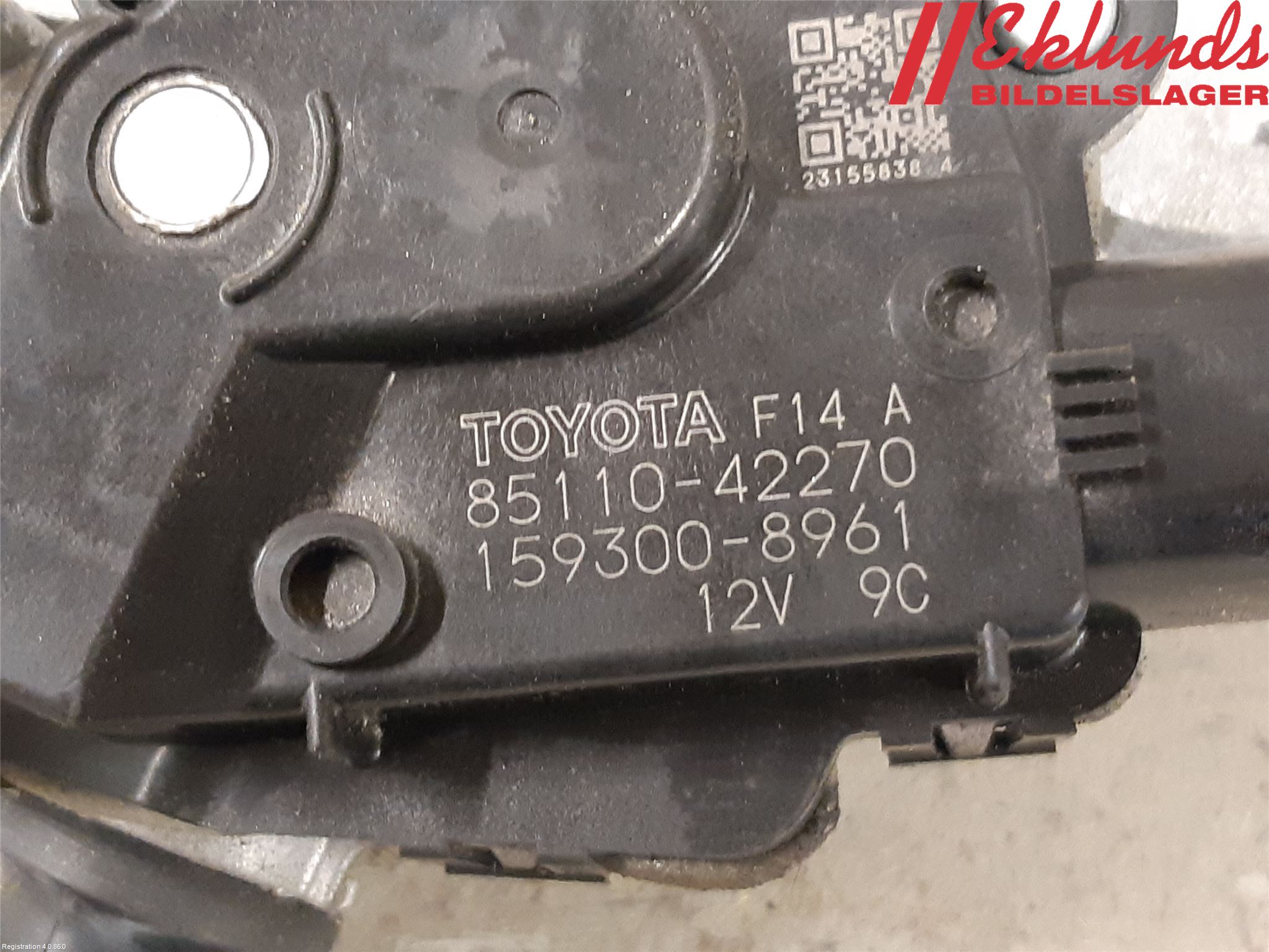 Toyota RAV4 19- Torkarmotor Vindruta