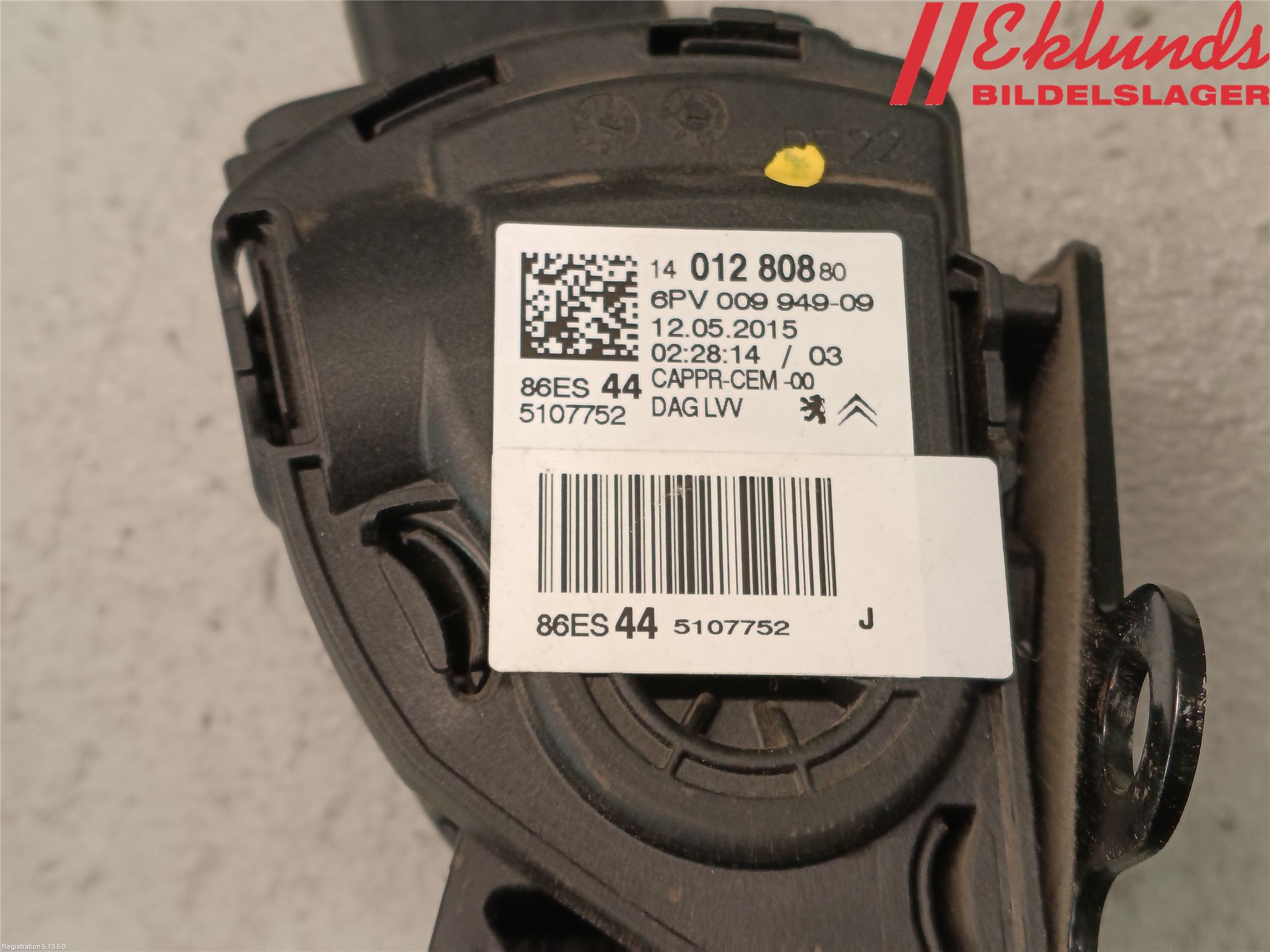 Peugeot EXPERT 07-14 Gaspedal