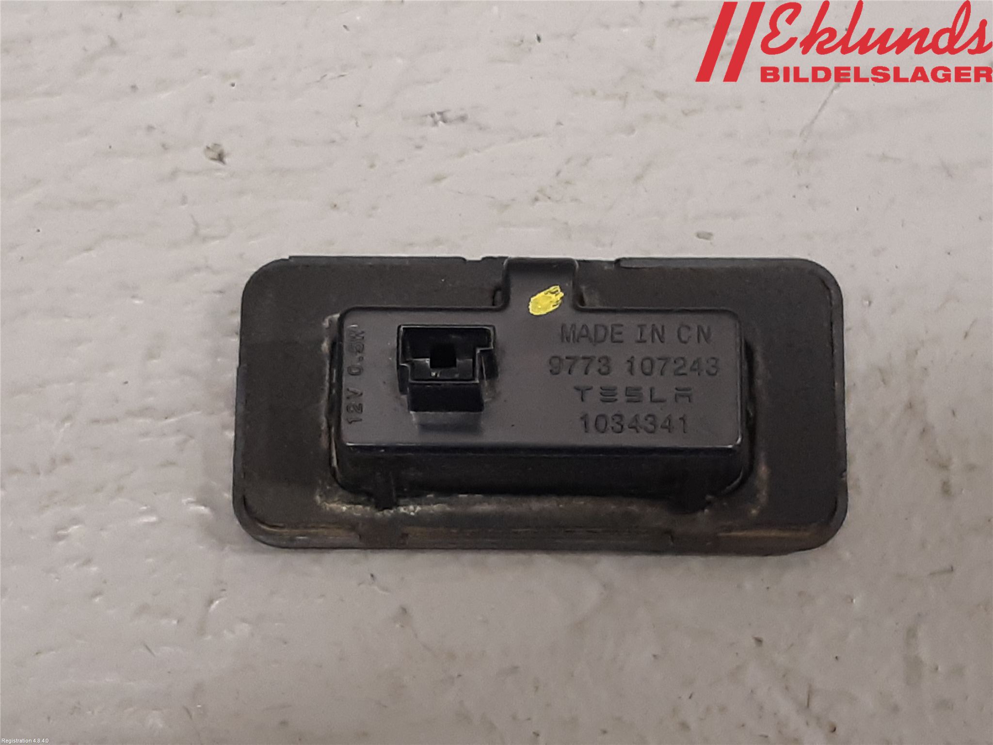 Tesla MODEL X 16- Skylt Belysning