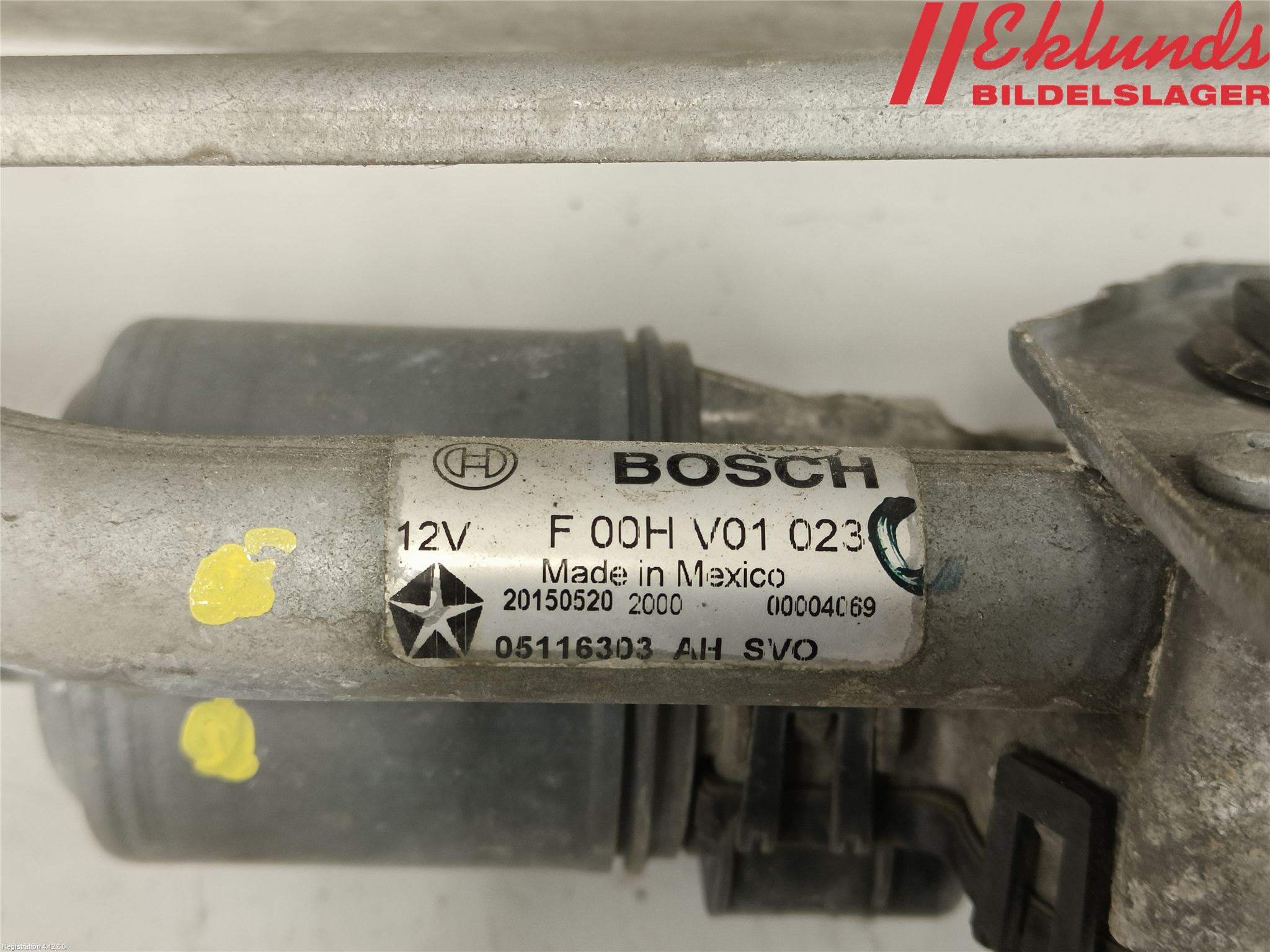 Fiat FREEMONT Torkarmekanism Vindruta