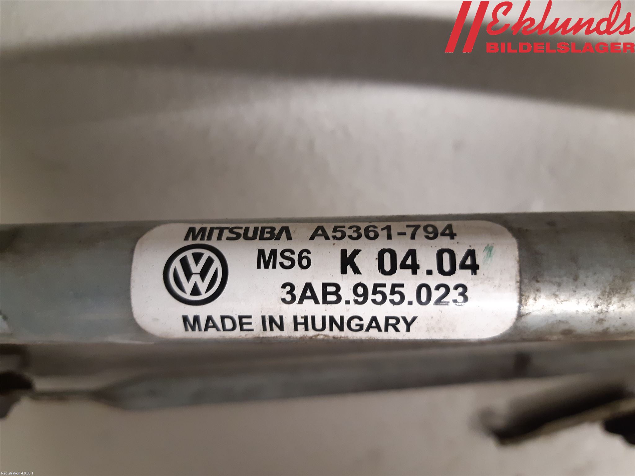 Volkswagen VW PASSAT 11-14 Torkarmekanism Vindruta