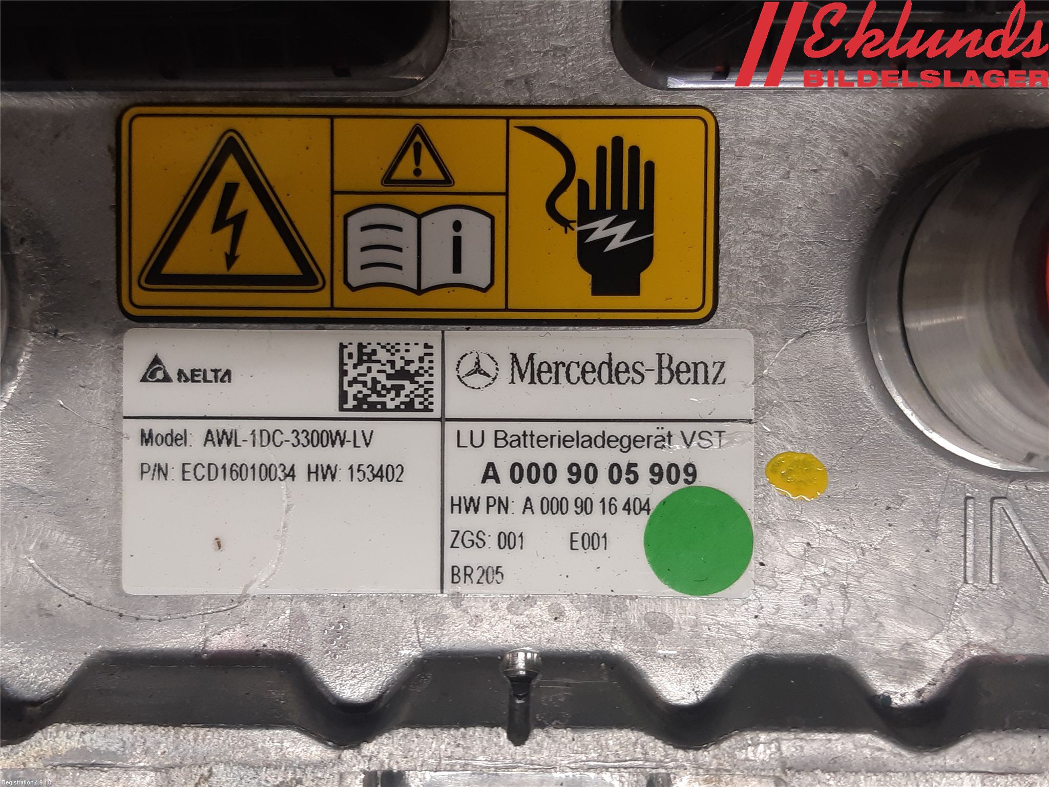 Mercedes-Benz MB C-KLASS (W205) 14-21 Batteriladdare Högspänning
