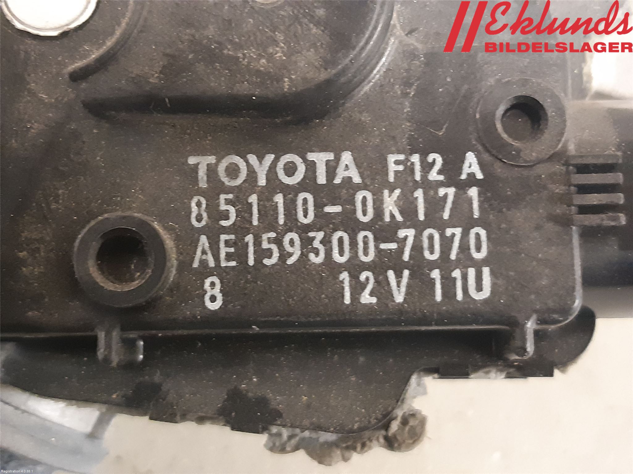 Toyota HILUX 16- Torkarmotor Vindruta