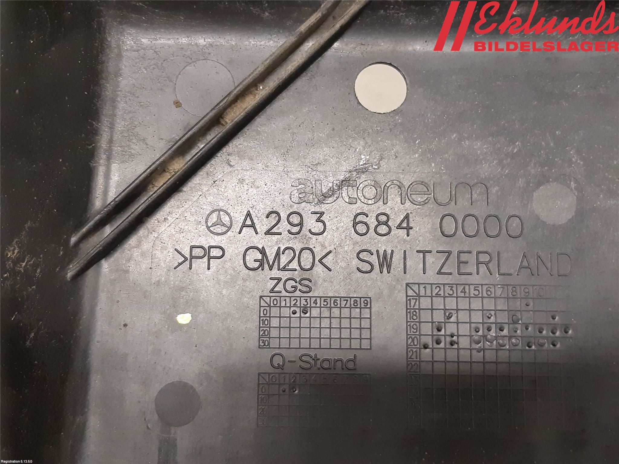 Mercedes-Benz MB EQC (N293) 20- Hasplåt Plåt-Plast