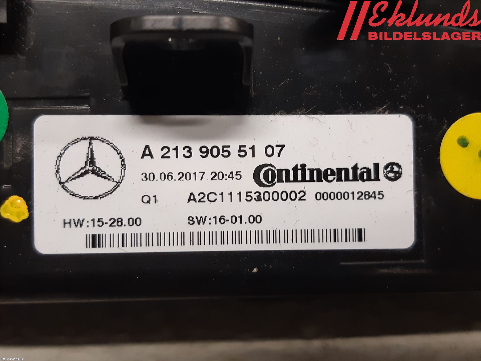 Mercedes-Benz MB E-KLASS (W213) 16-23 Ac Styrenhet Ac Manöveren