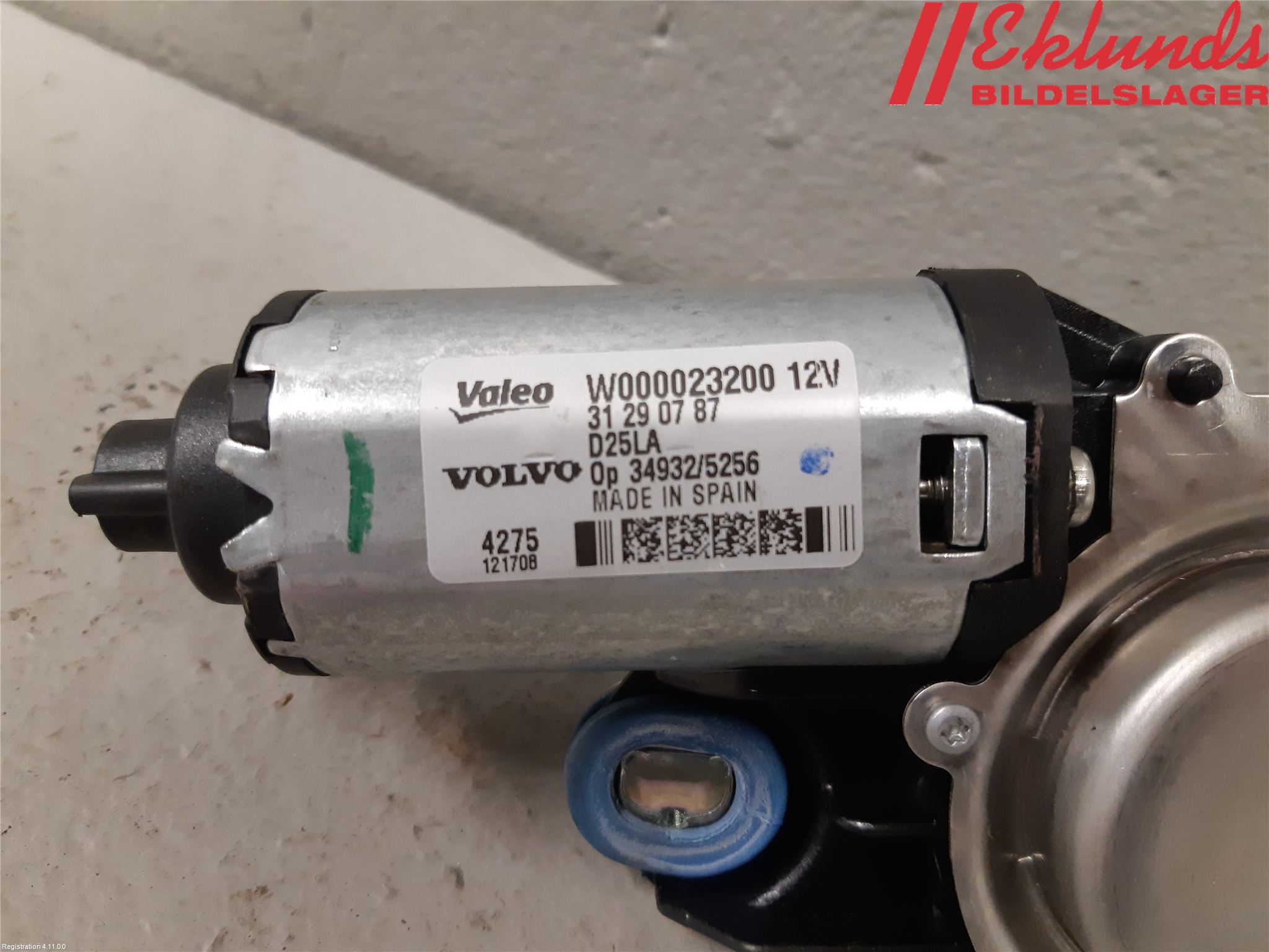 Volvo V70 14-16 Torkarmotor Baklucka