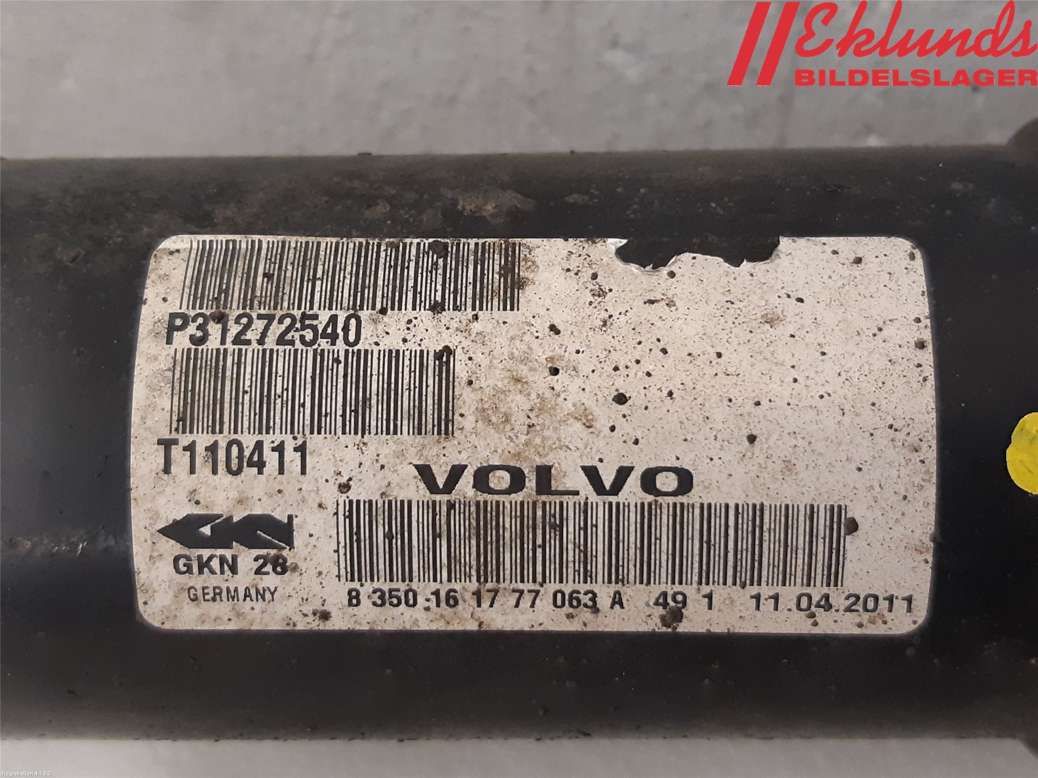 Volvo XC70 08-13 Drivaxel Fram Höger