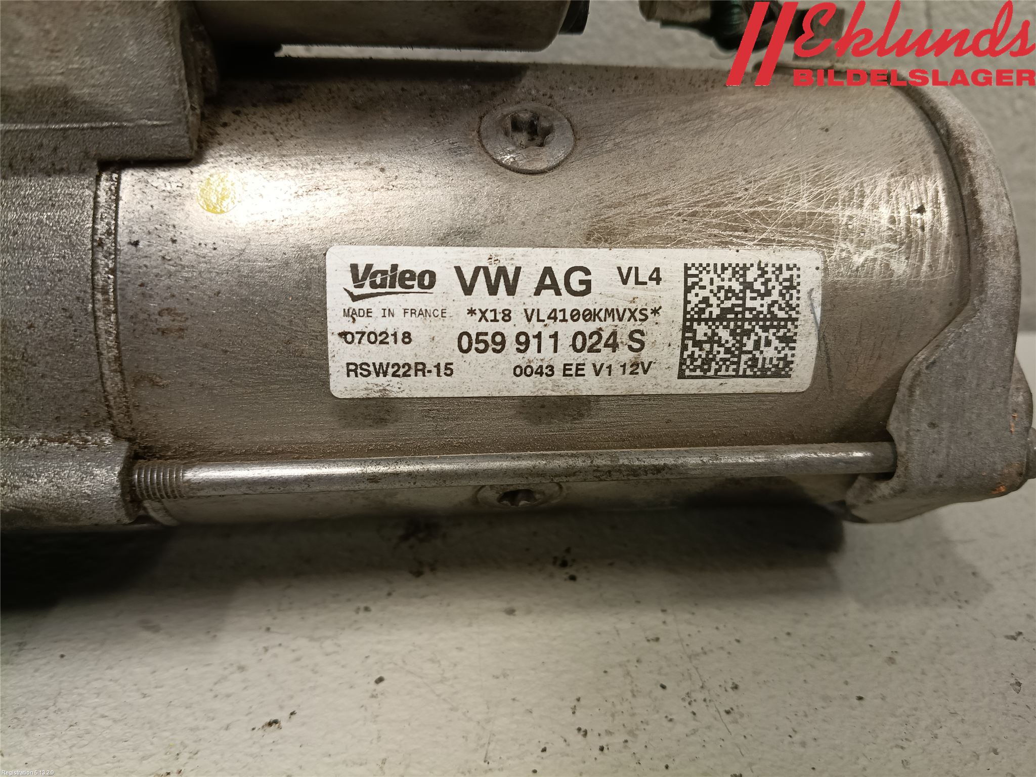 Volkswagen VW AMAROK 2H 10-22 Startmotor Diesel