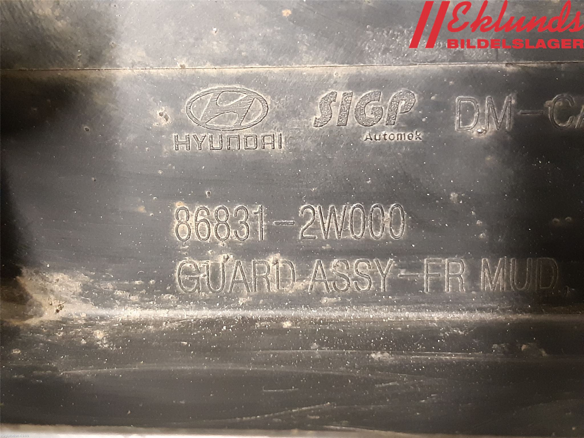 Hyundai SANTA FE 13-18 Stänkskydd