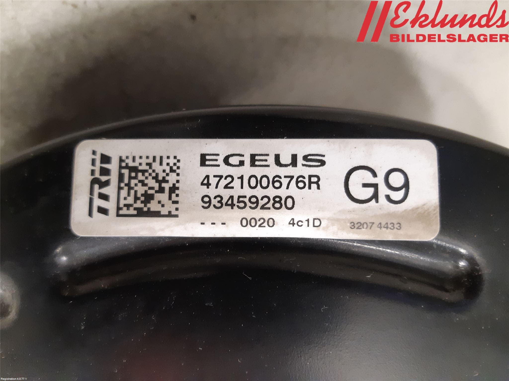 Opel VIVARO 15-19 Bromsservo