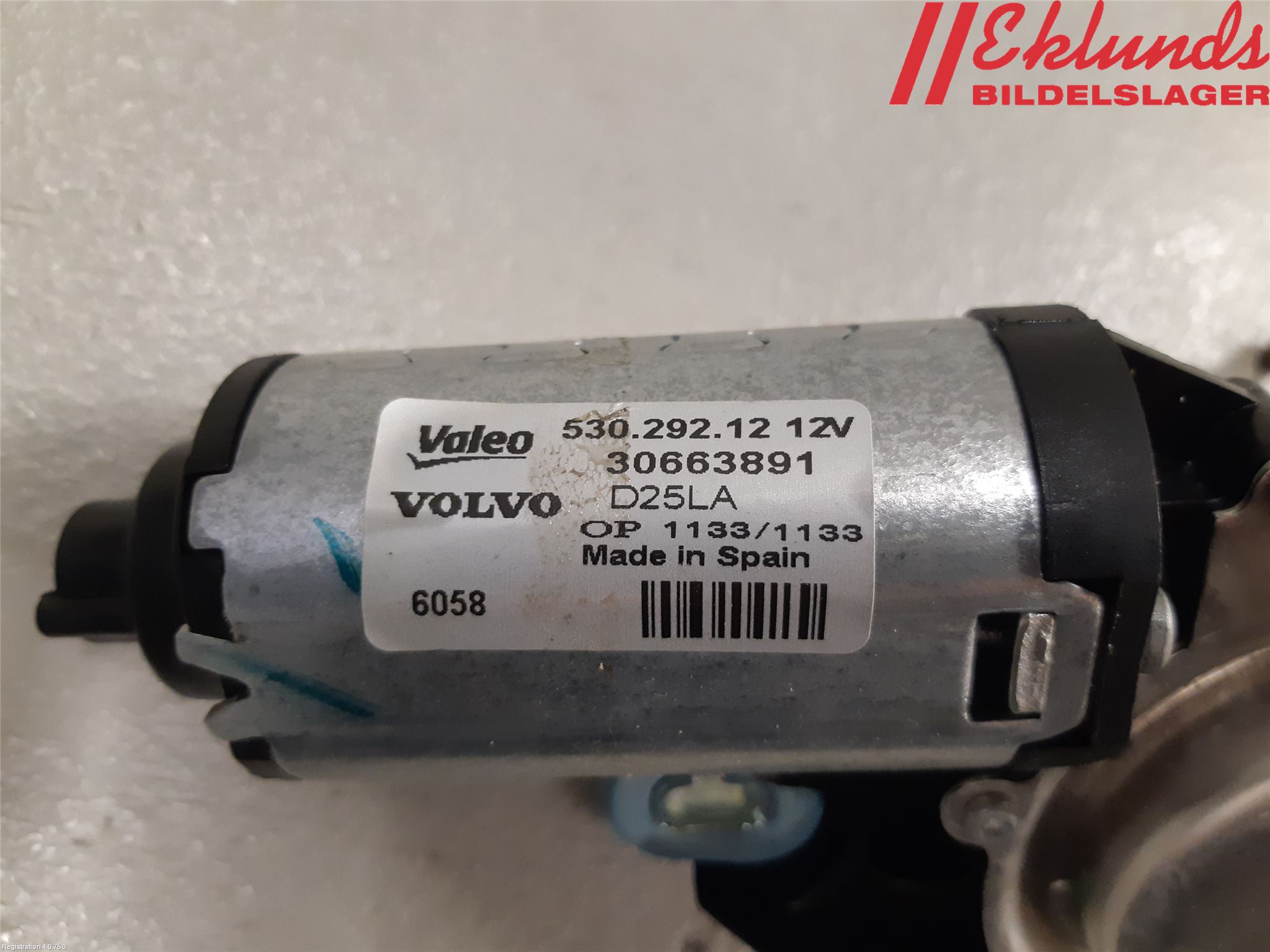 Volvo V70 08-13 Torkarmotor Baklucka