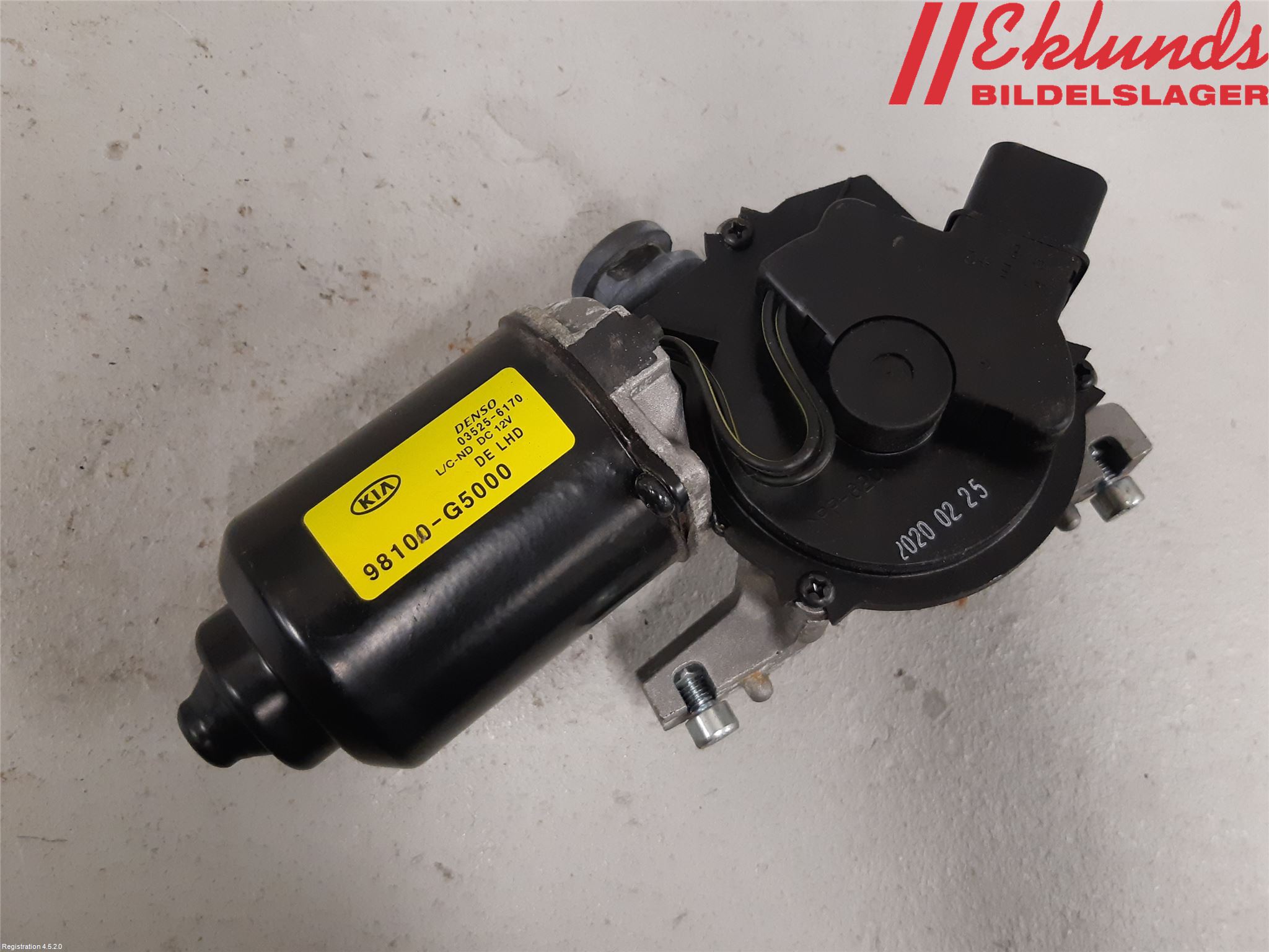 Kia NIRO (DE) 17-22 Torkarmotor Vindruta