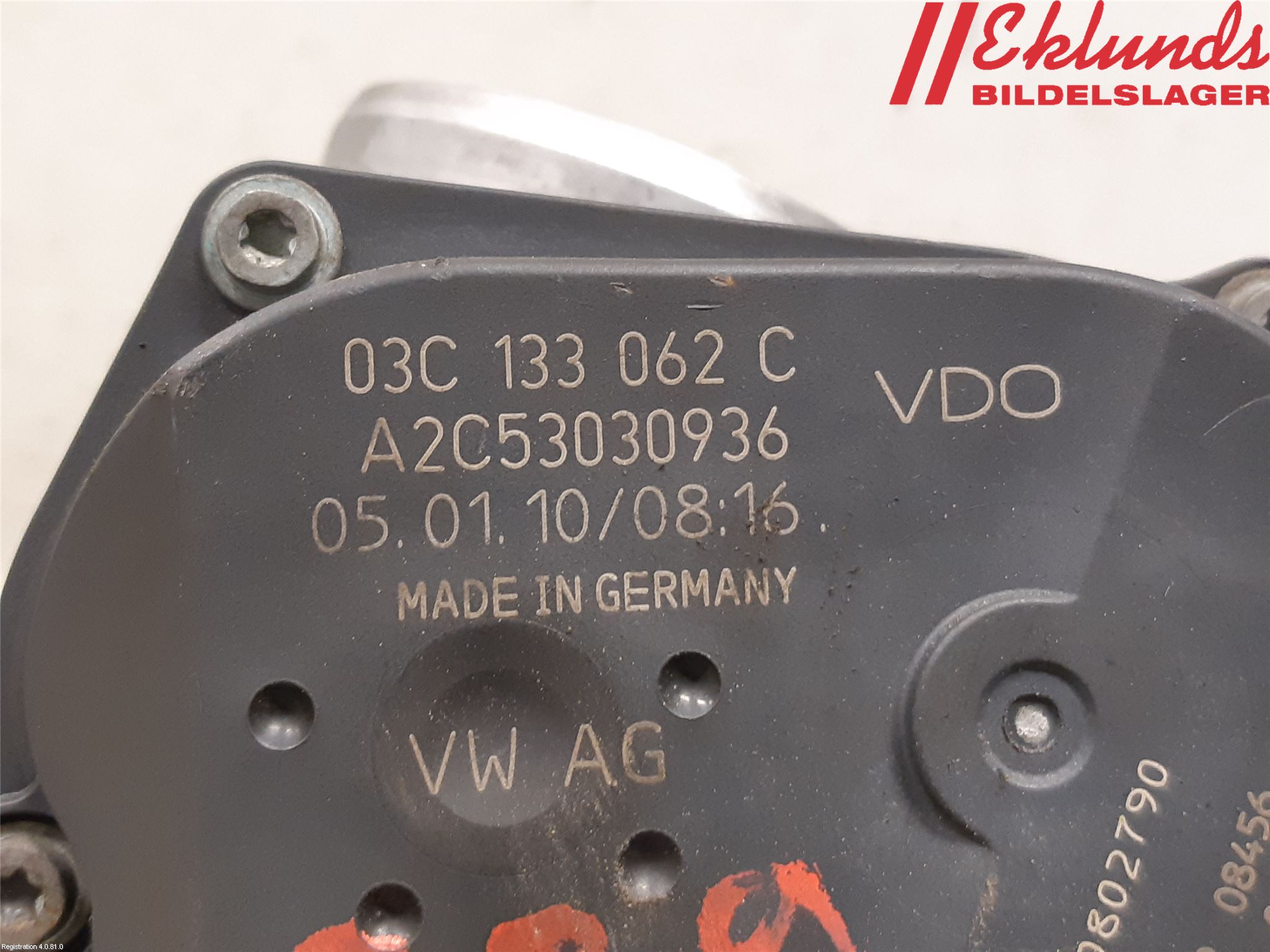 Volkswagen VW GOLF VI 09-13 Injspjällhus