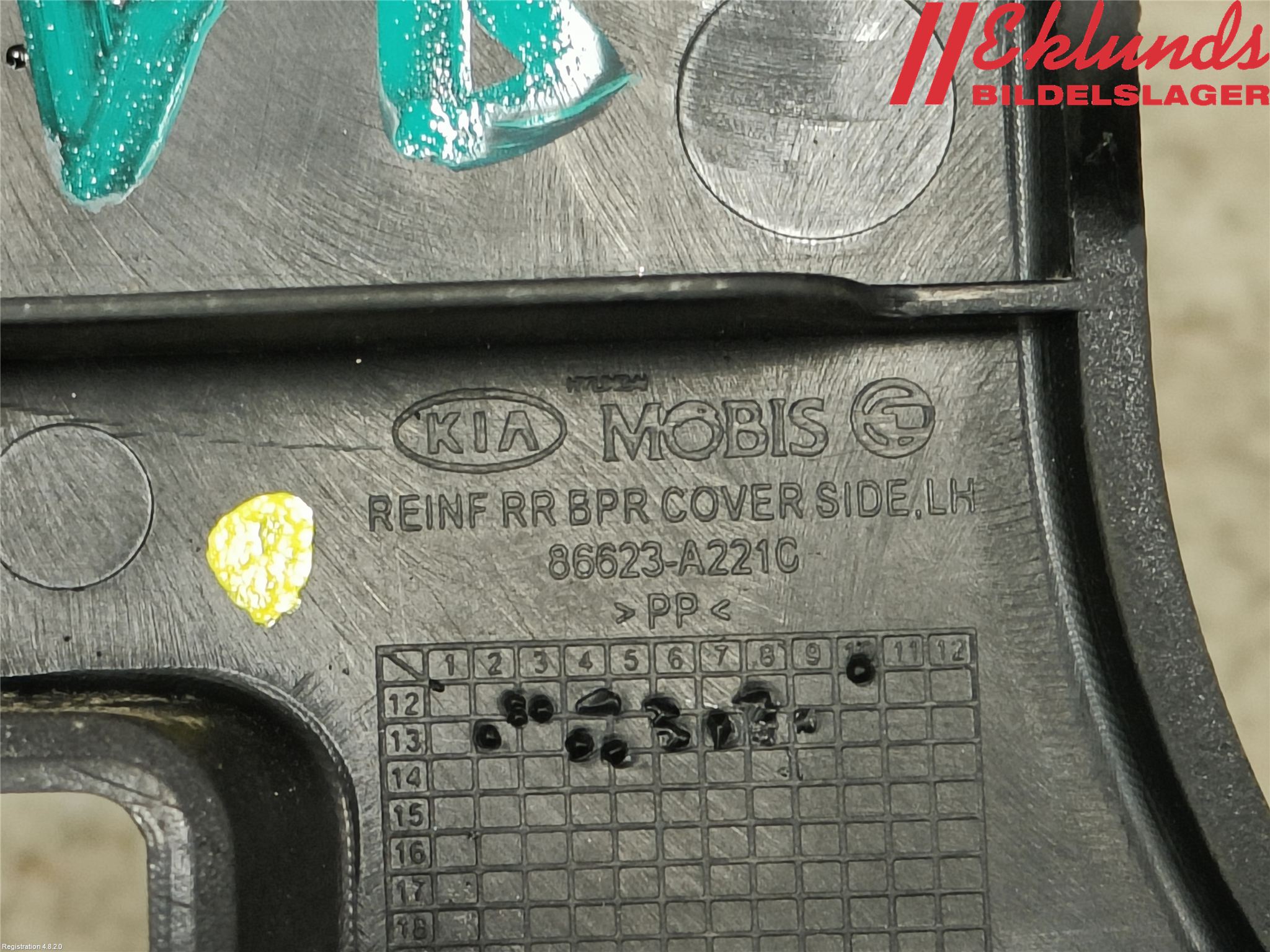 Kia CEED 12-18 Stötfångarfäste Bak Vä