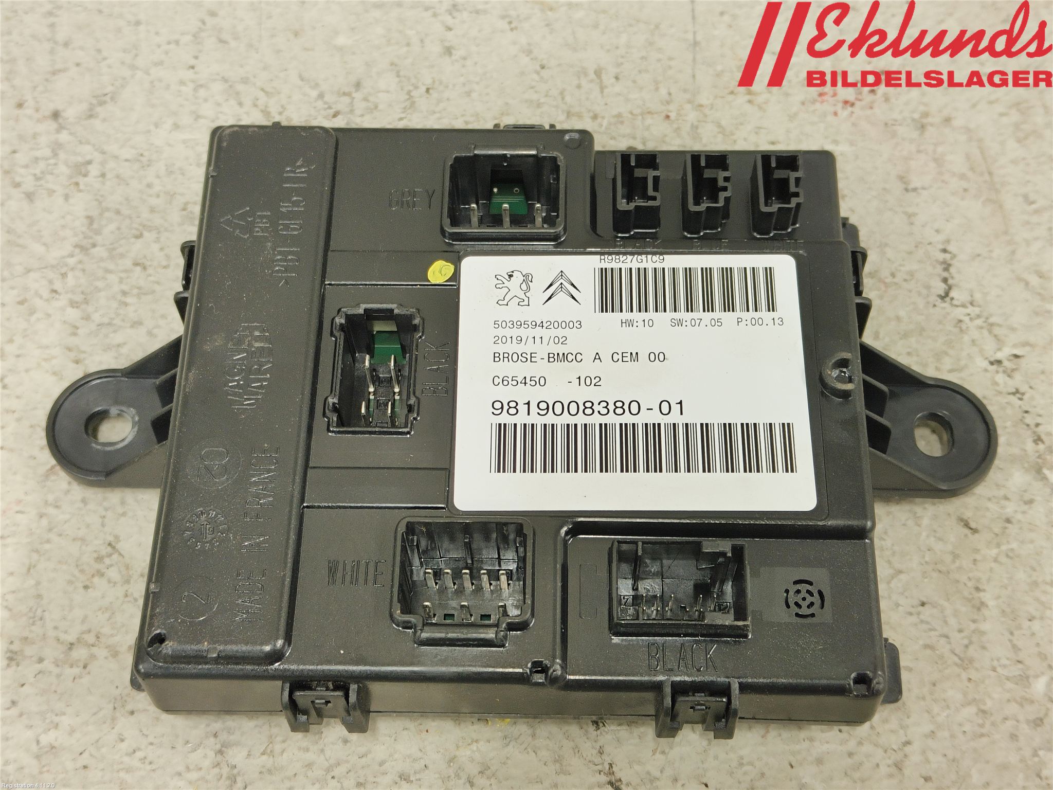 Peugeot 3008 17-24 Styrenhet Baklucka