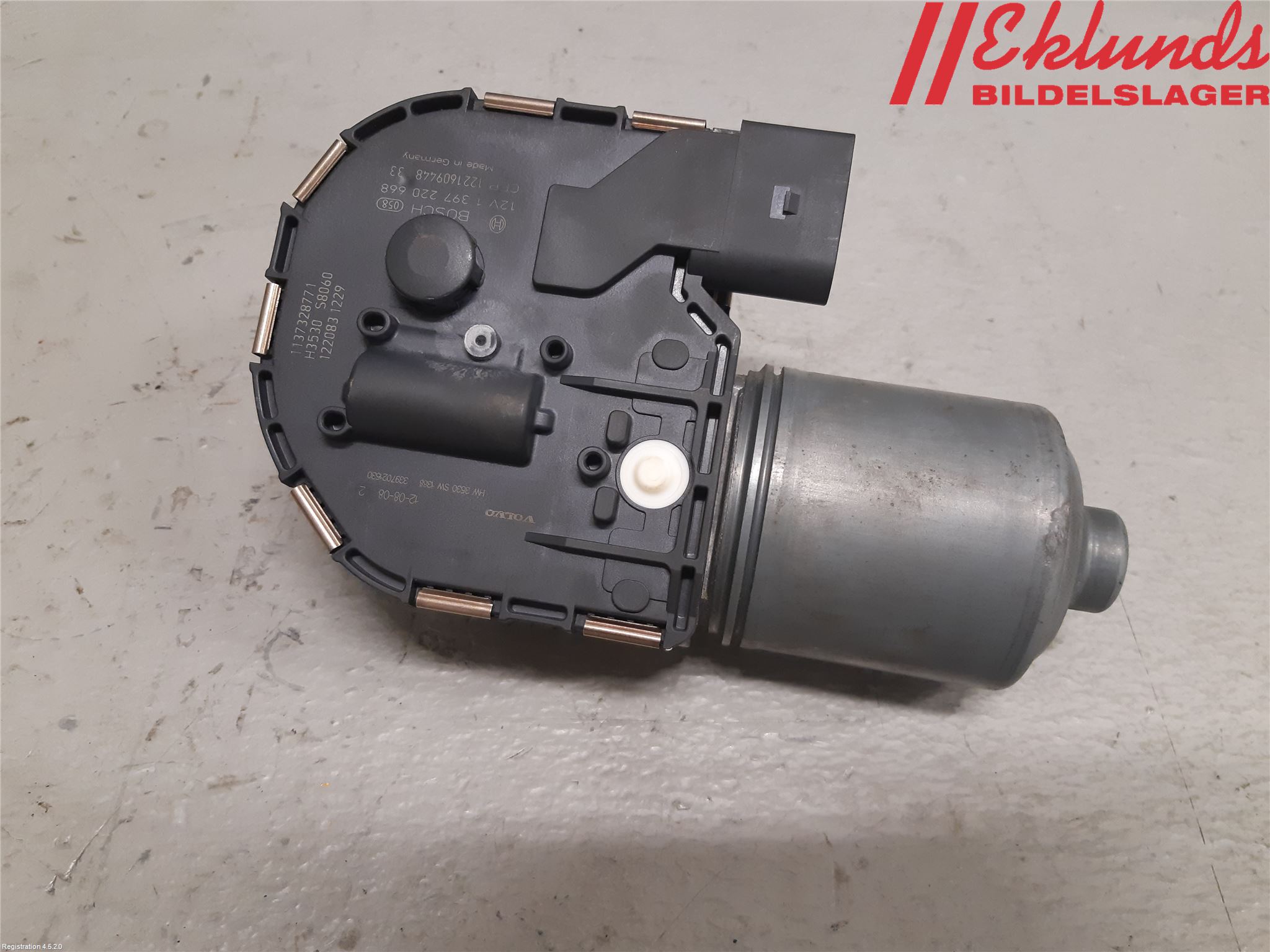 Volvo XC60 09-13 Torkarmotor Vindruta