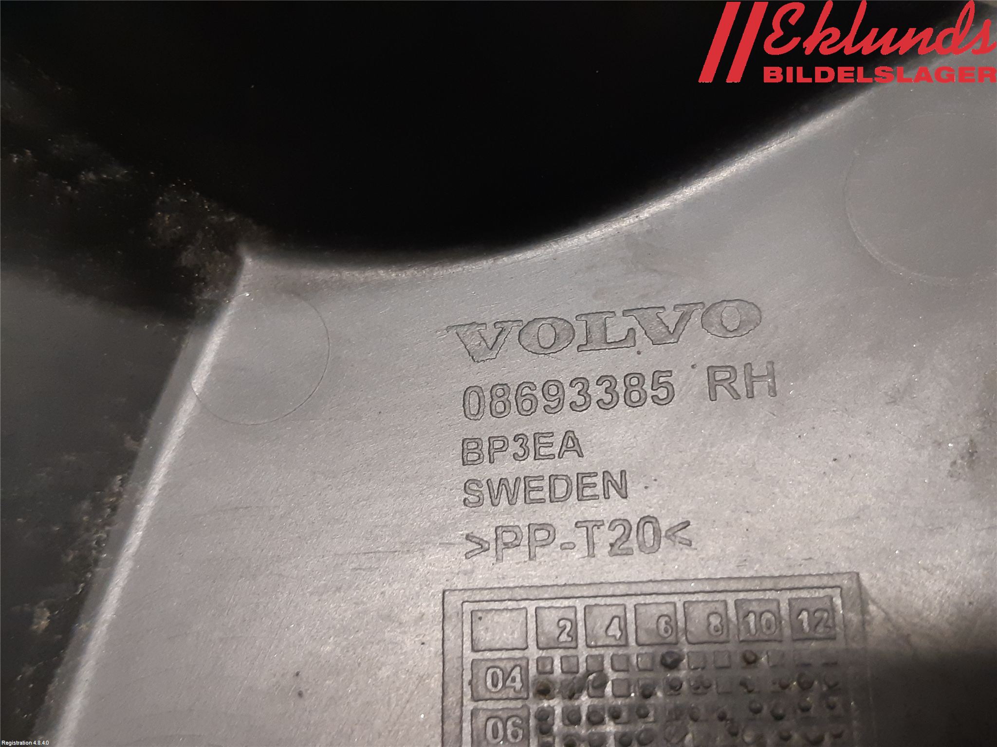 Volvo V70 05-08 Stötfångarfäste Bak Hö