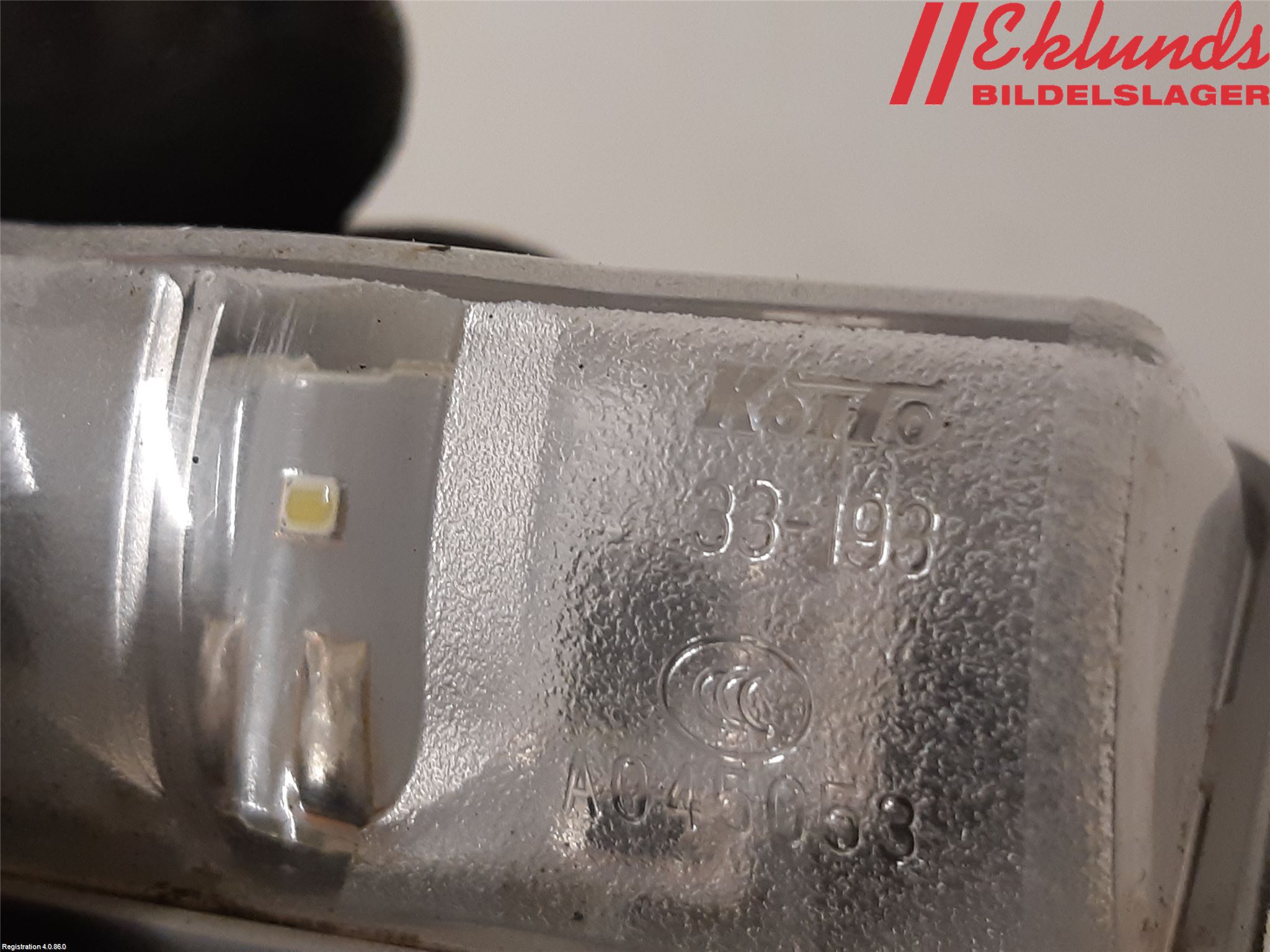 Toyota RAV4 19- Skylt Belysning