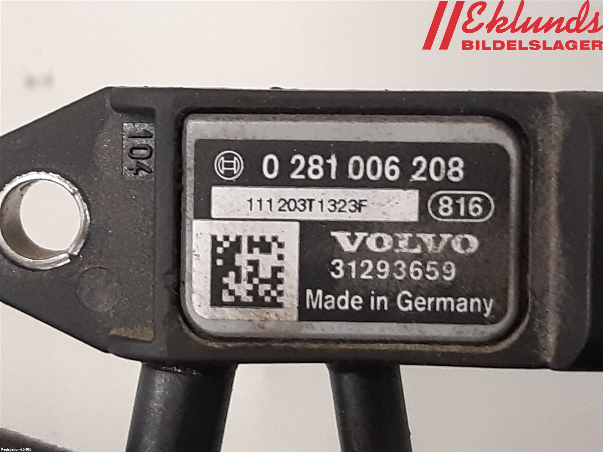 Volvo V60 11-13 Givare Temp-Tryck Avgas