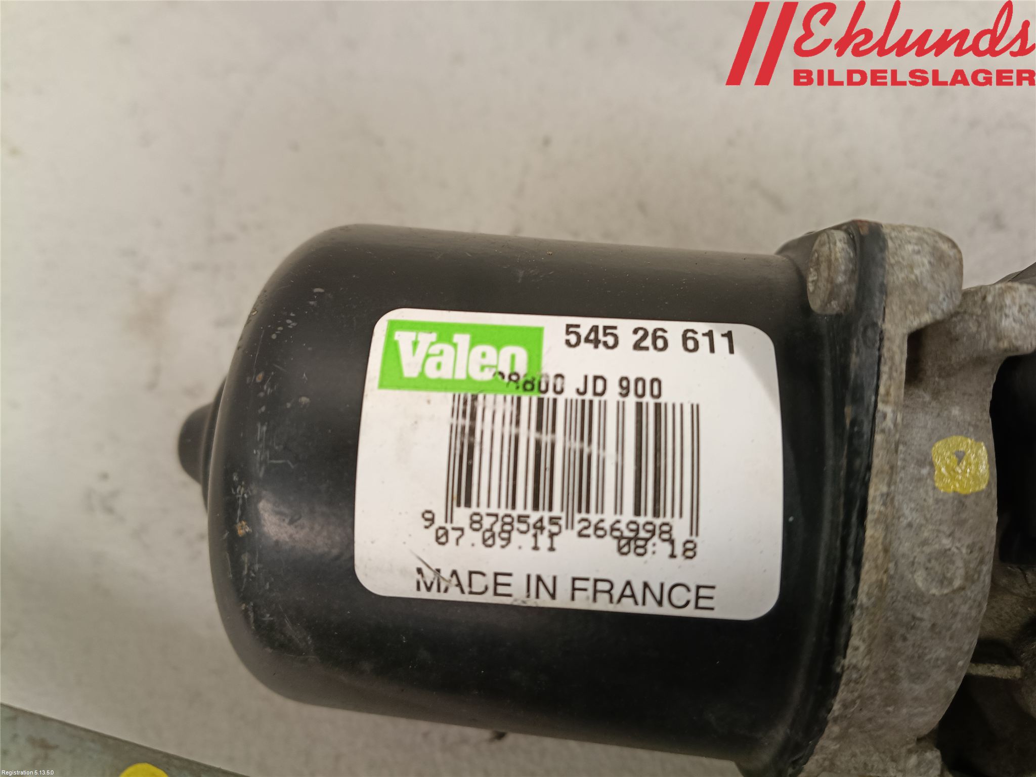 Nissan QASHQAI 10-14 Torkarmotor Vindruta