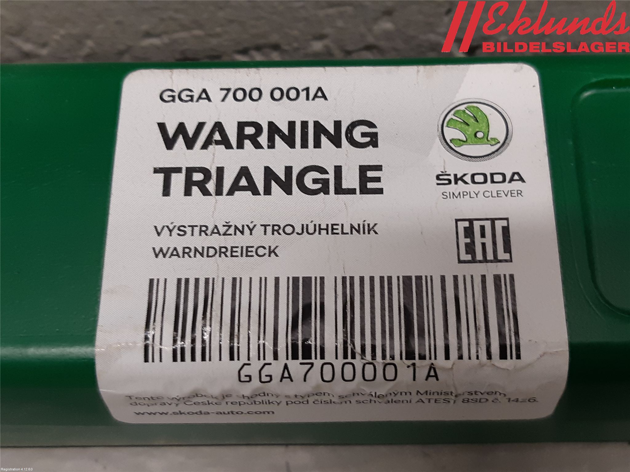 Skoda ENYAQ iV 21- Varningstriangel