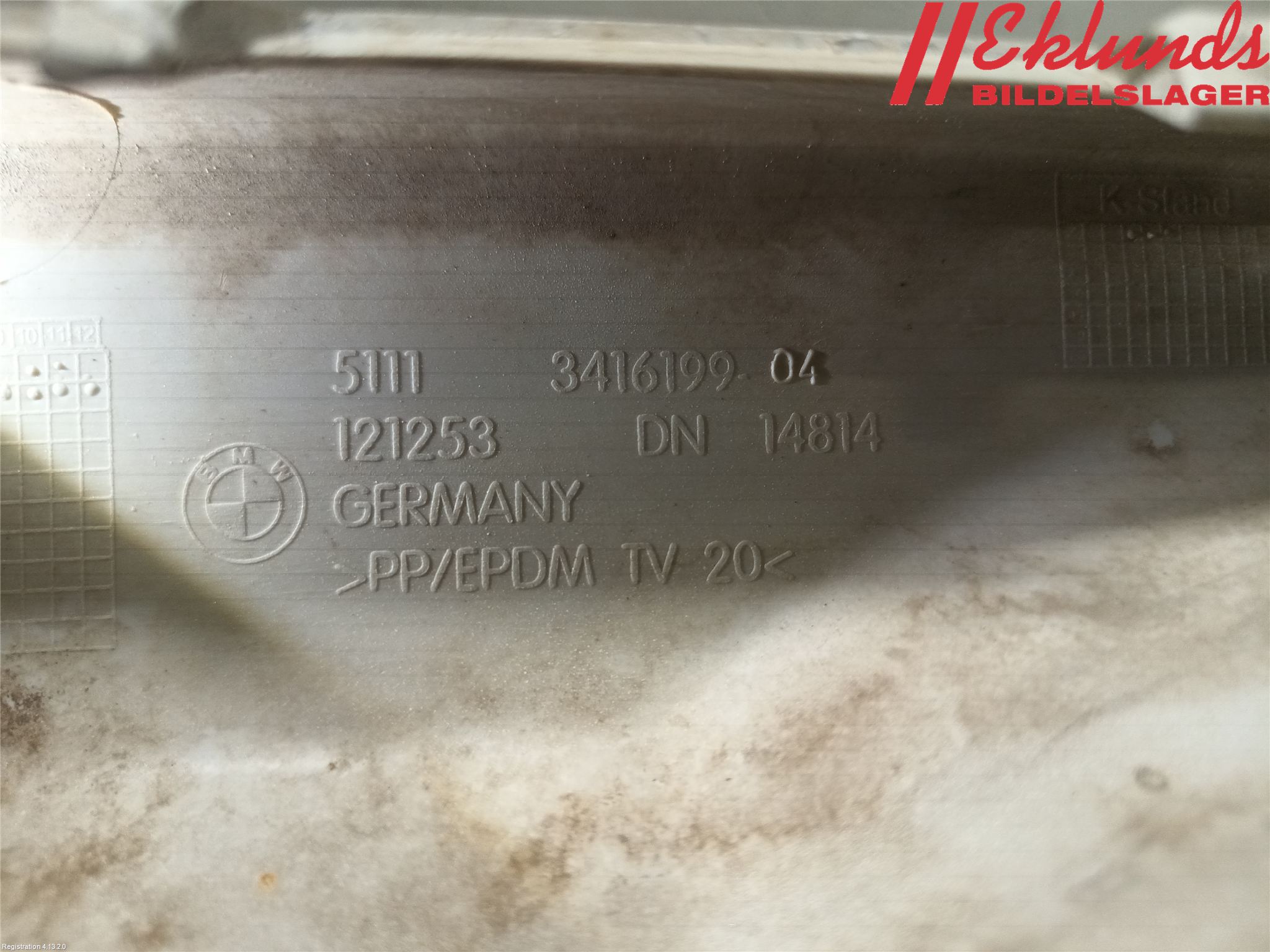 BMW X3 E83     03-10 Stötfångardel Fram Mitt