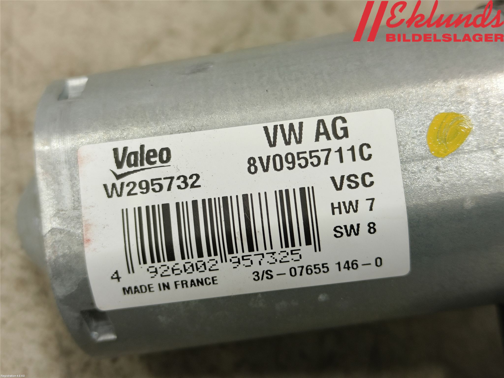 Audi A3/S3 8Y 21- Torkarmotor Baklucka
