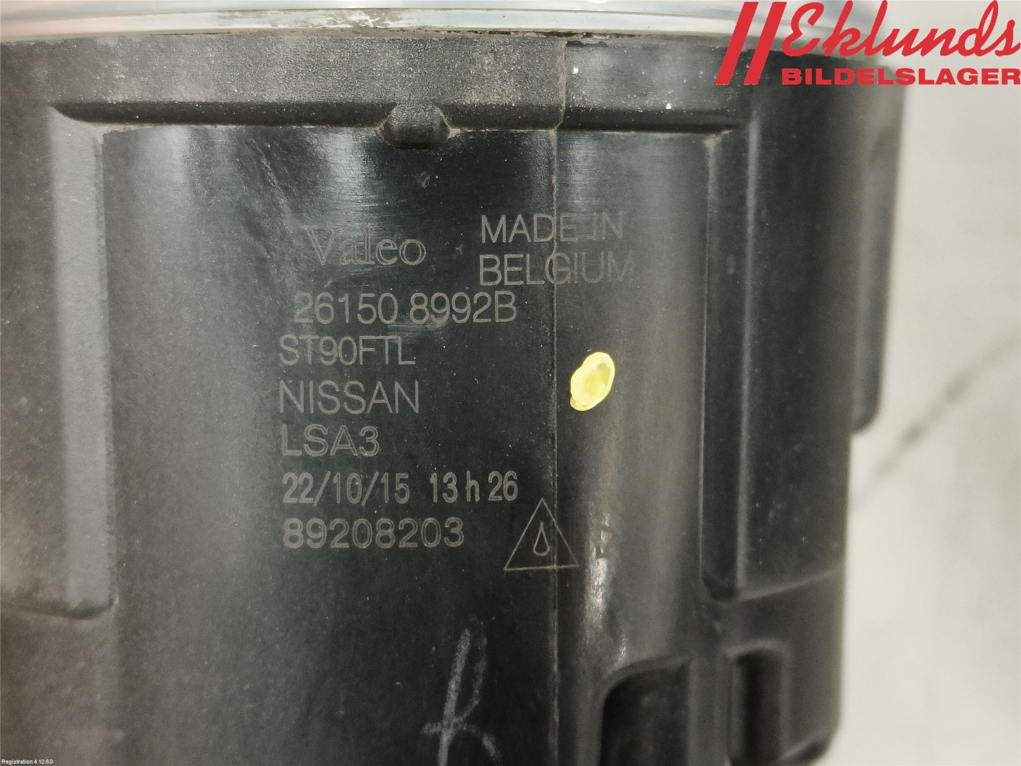 Nissan QASHQAI 14-17 Dimljus-Varselljus Fram