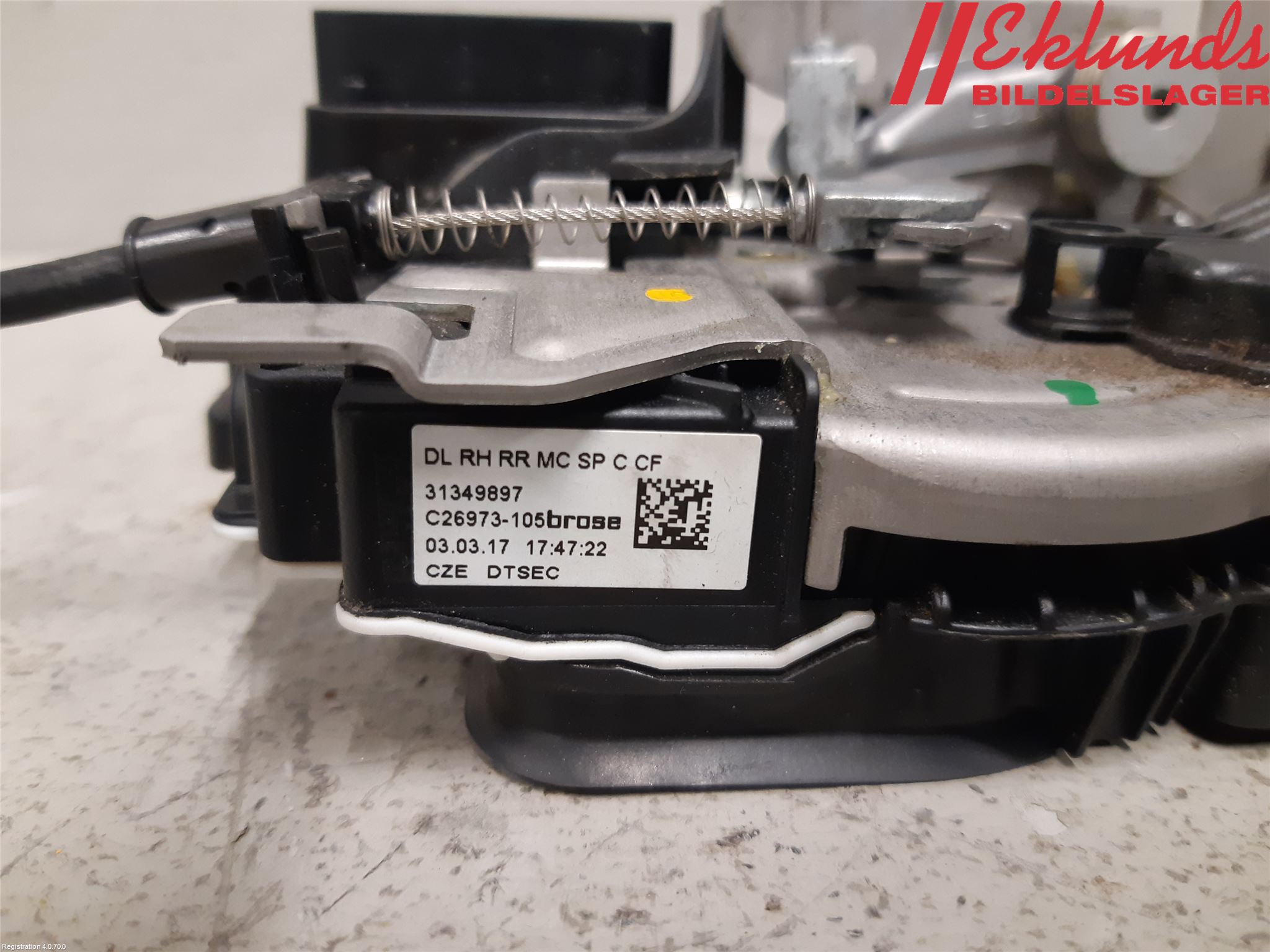 Volvo V90 17->> Låskista-Dörrlås