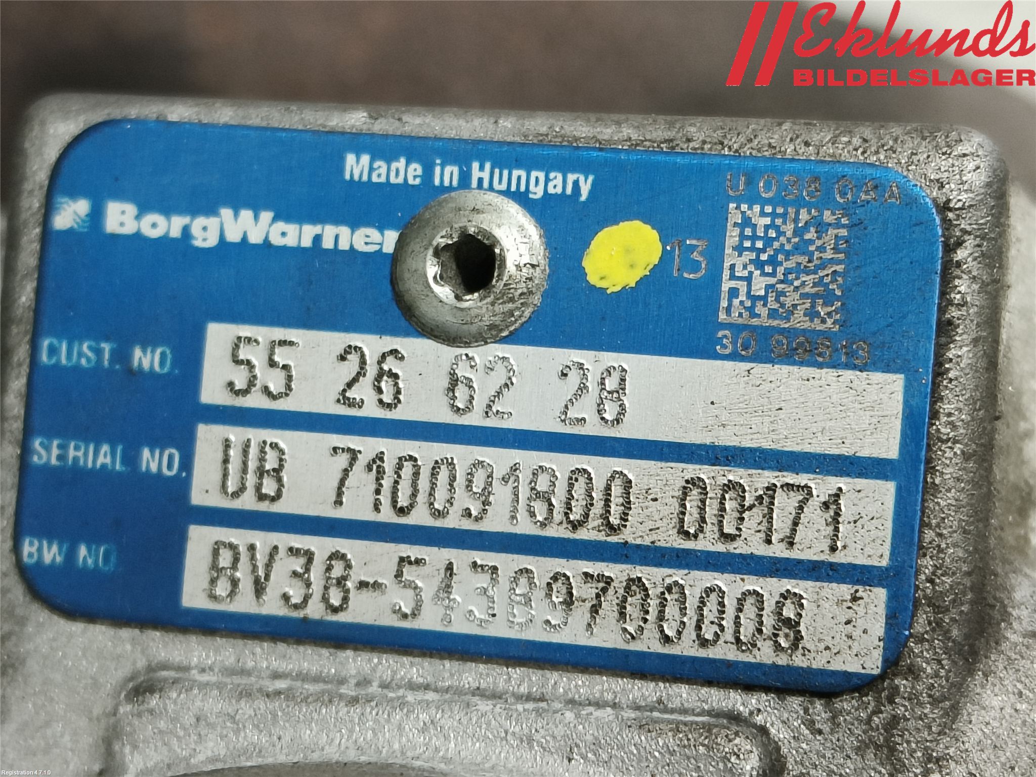 Opel COMBO D 12-18 Turboaggregat
