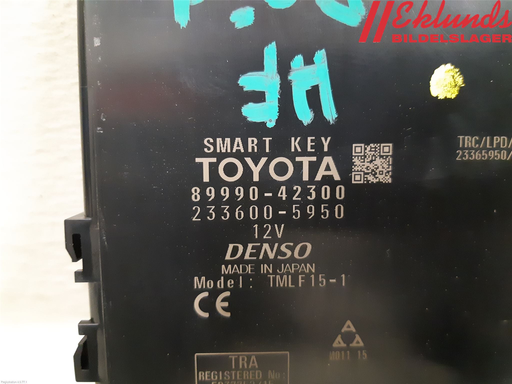Toyota RAV4 19- Styrenhet Övrigt