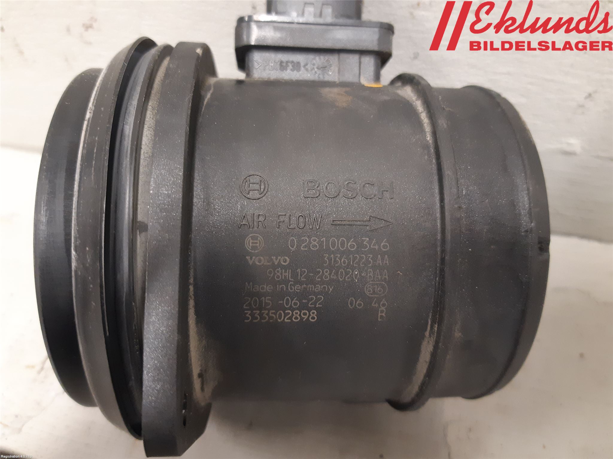 Volvo XC60 14-17 Injluftmassamätare