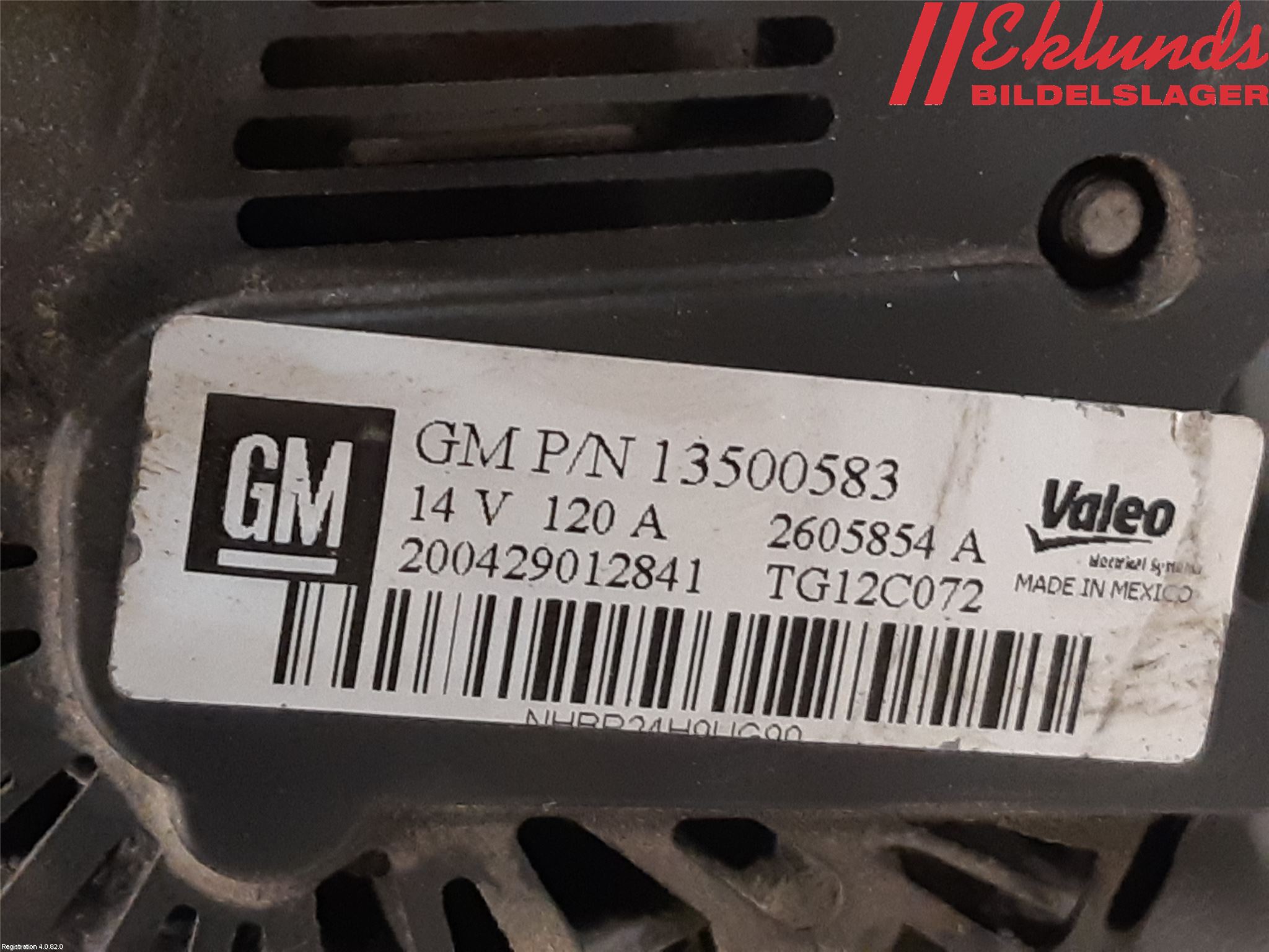 Opel ASTRA J 10-15 Generator