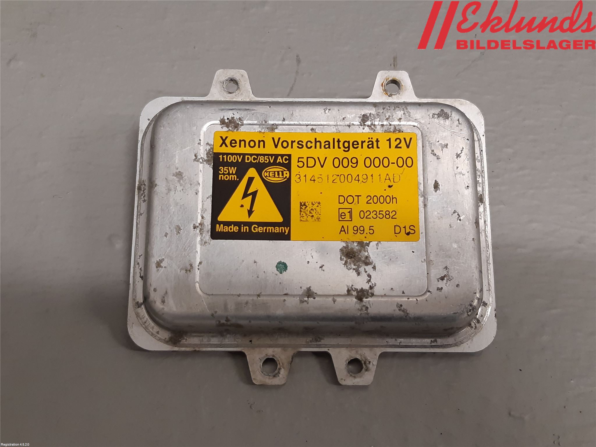 BMW 5 E60/61 Sed/Tou 02-10 Styrenhet Strålkastare