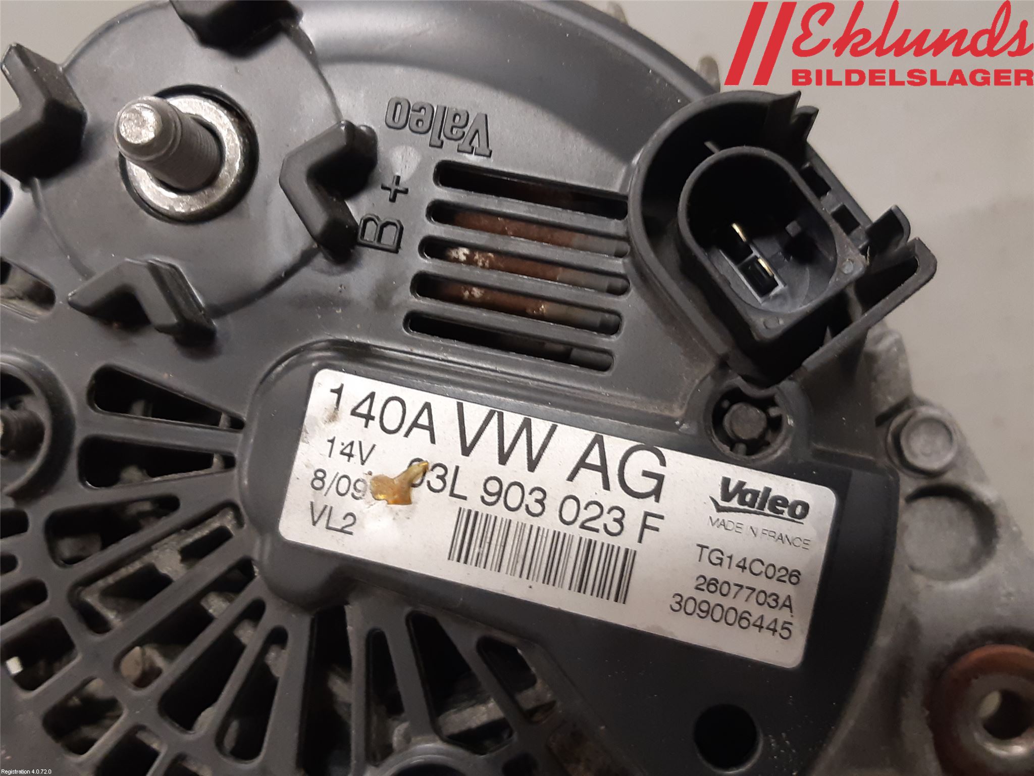 Volkswagen VW GOLF VI 09-13 Generator