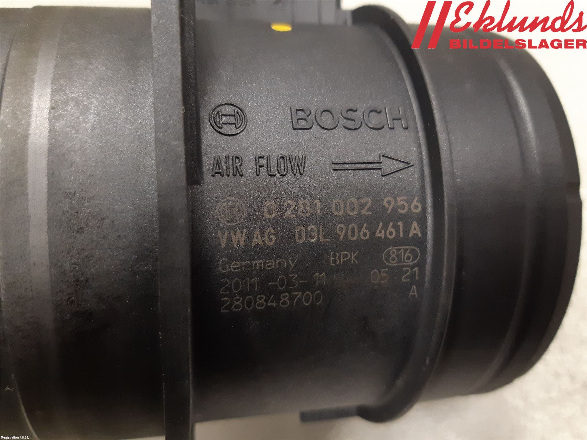 Volkswagen VW PASSAT 11-14 Injluftmassamätare