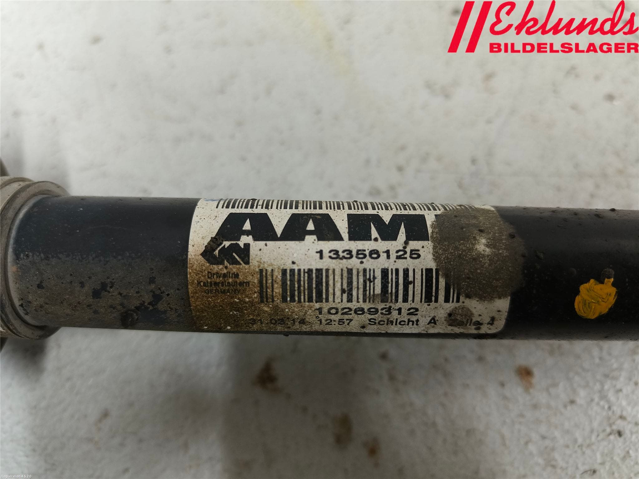 Opel ASTRA J 10-15 Drivaxel Fram Höger