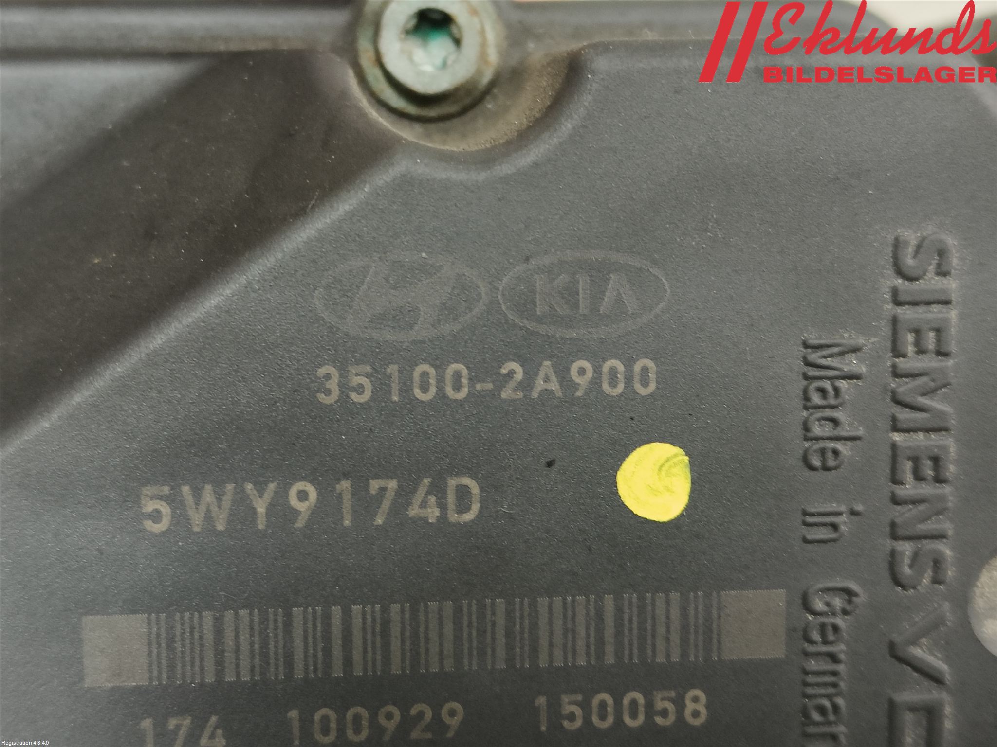 Kia VENGA 10-19 Injspjällhus