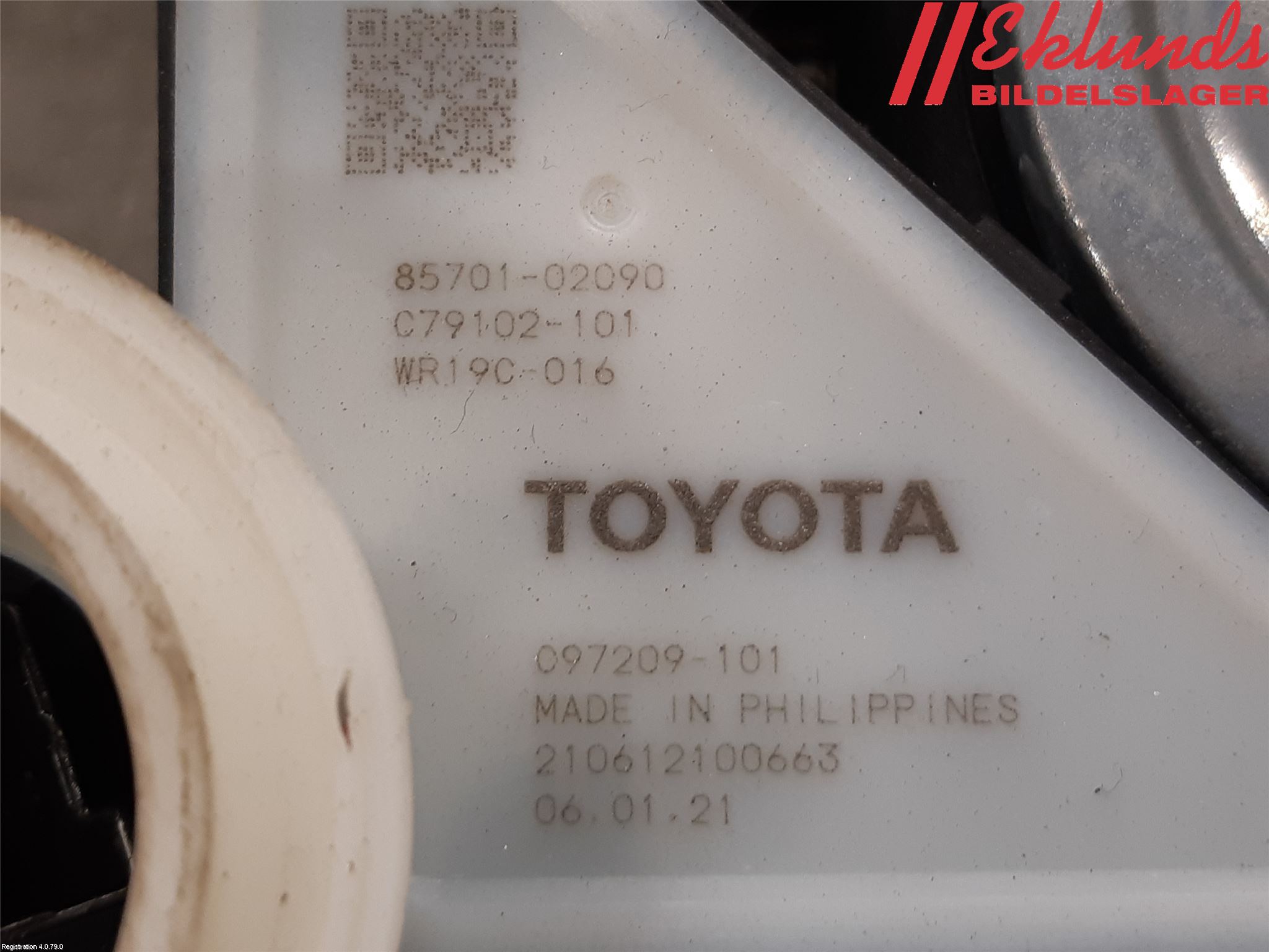 Toyota COROLLA 19- Fönsterhiss El Kompl